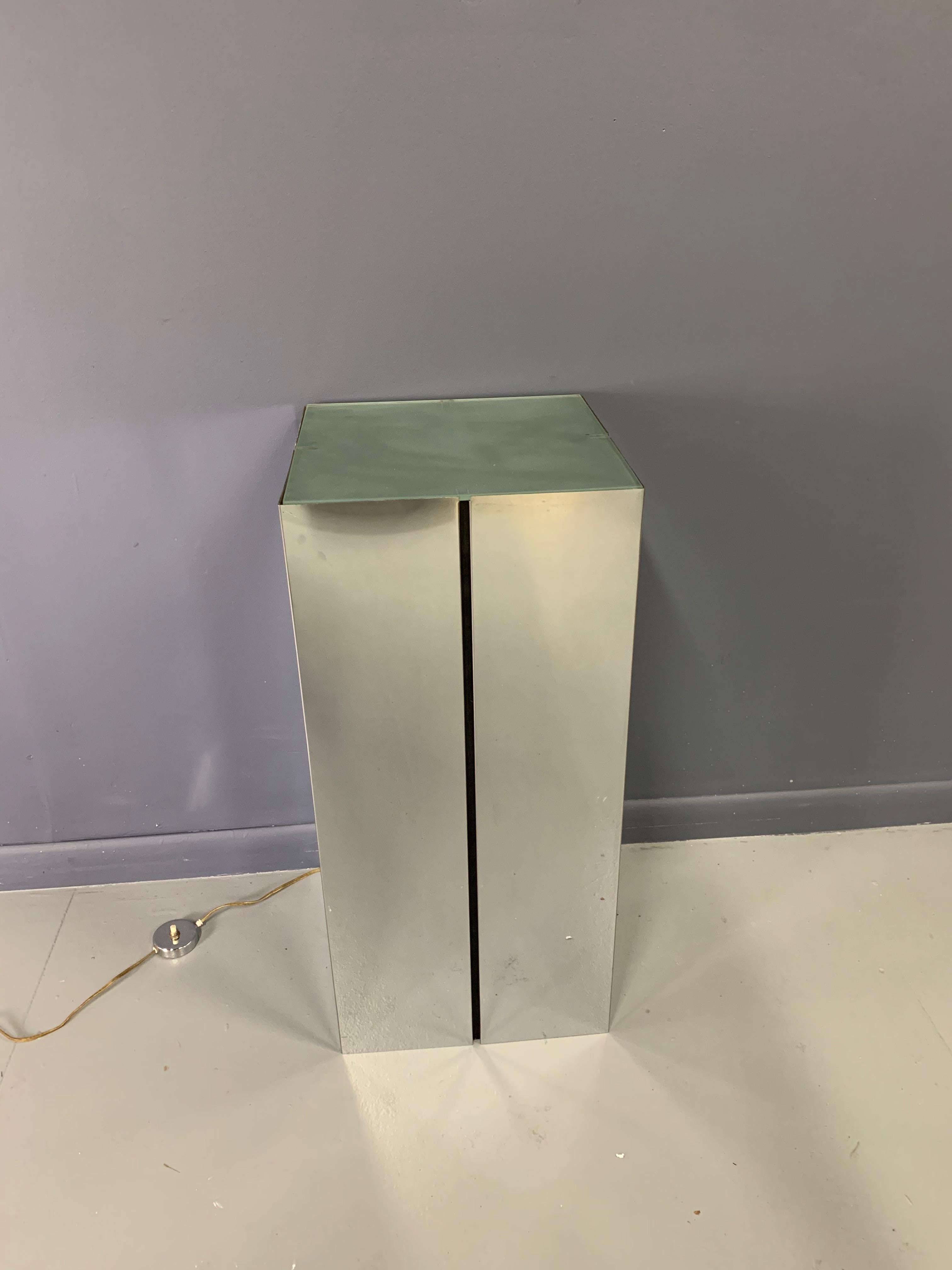 Mid-Century Modern Lighted Pedestal by Neal Small for George Kovacs