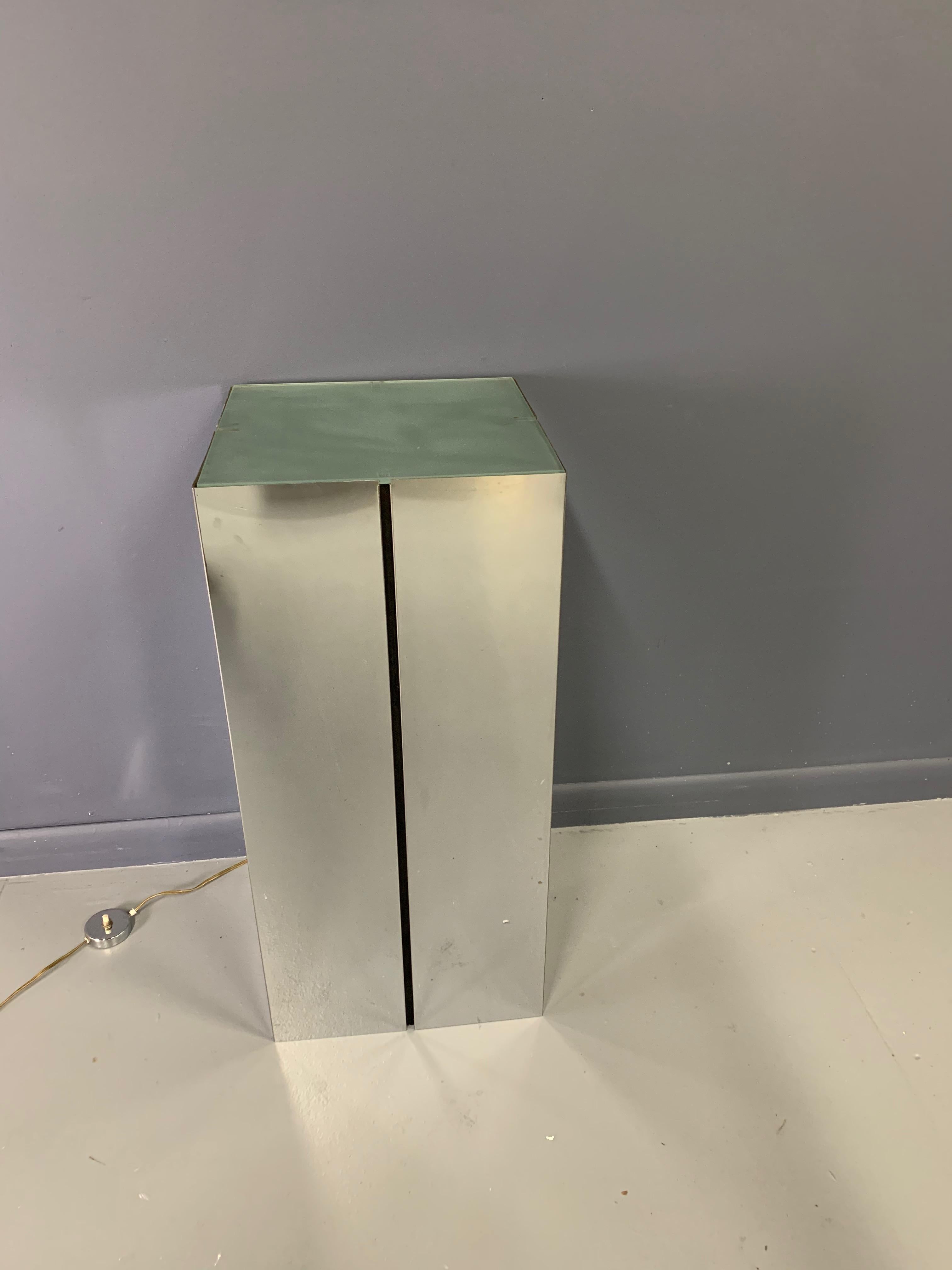 20th Century Lighted Pedestal by Neal Small for George Kovacs