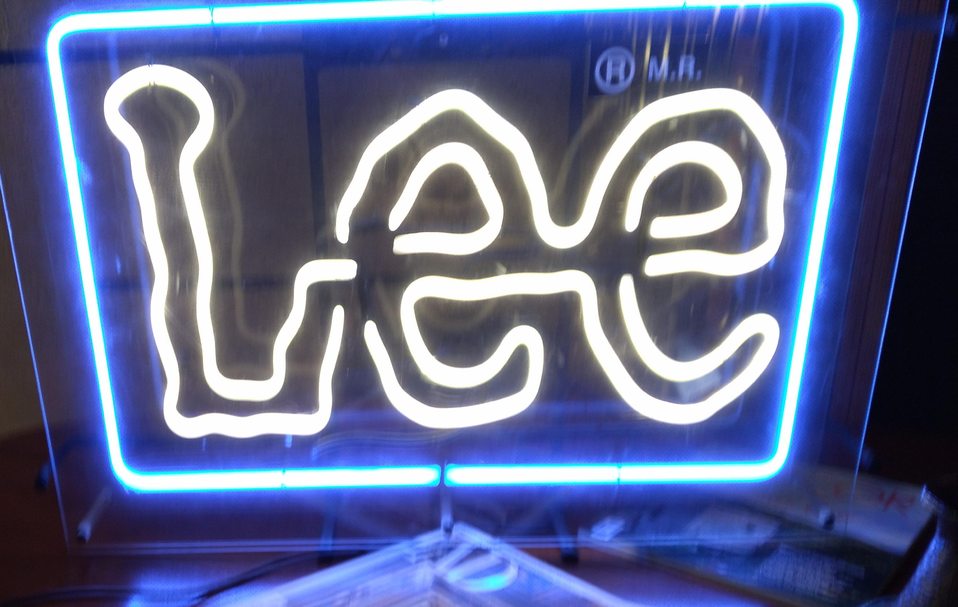 Late 20th Century Lighted Sign from Lee Jeans 'after' Keith Harring For Sale