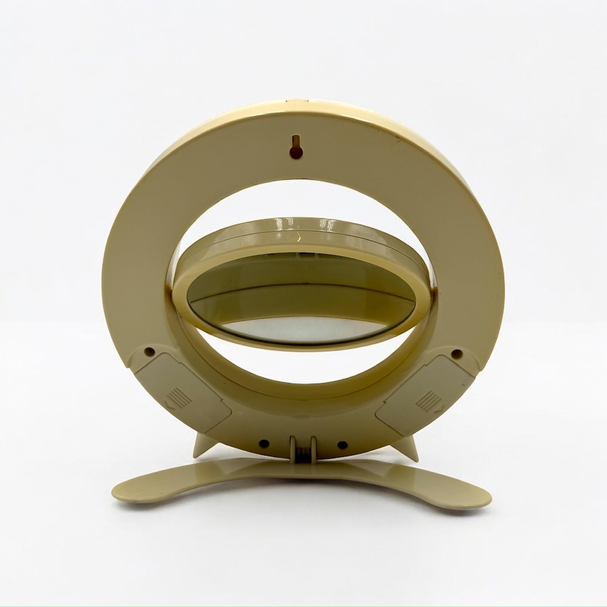 Late 20th Century Lighted Space Age Vanity Mirror, 1990s, Italy For Sale