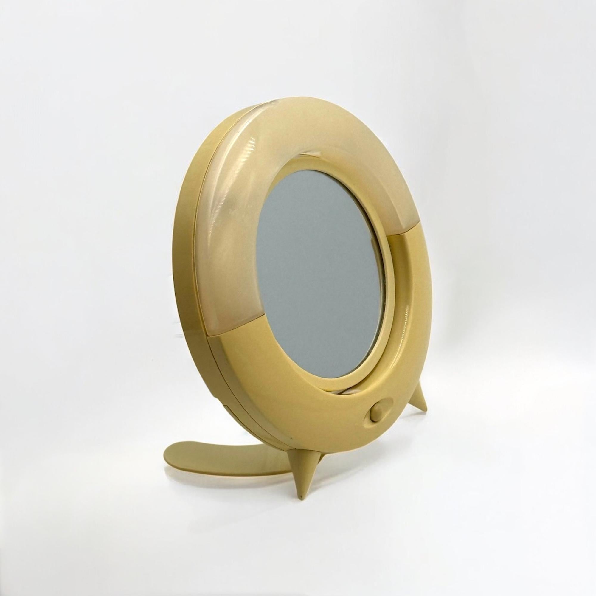 Lighted Space Age Vanity Mirror, 1990s, Italy For Sale 3