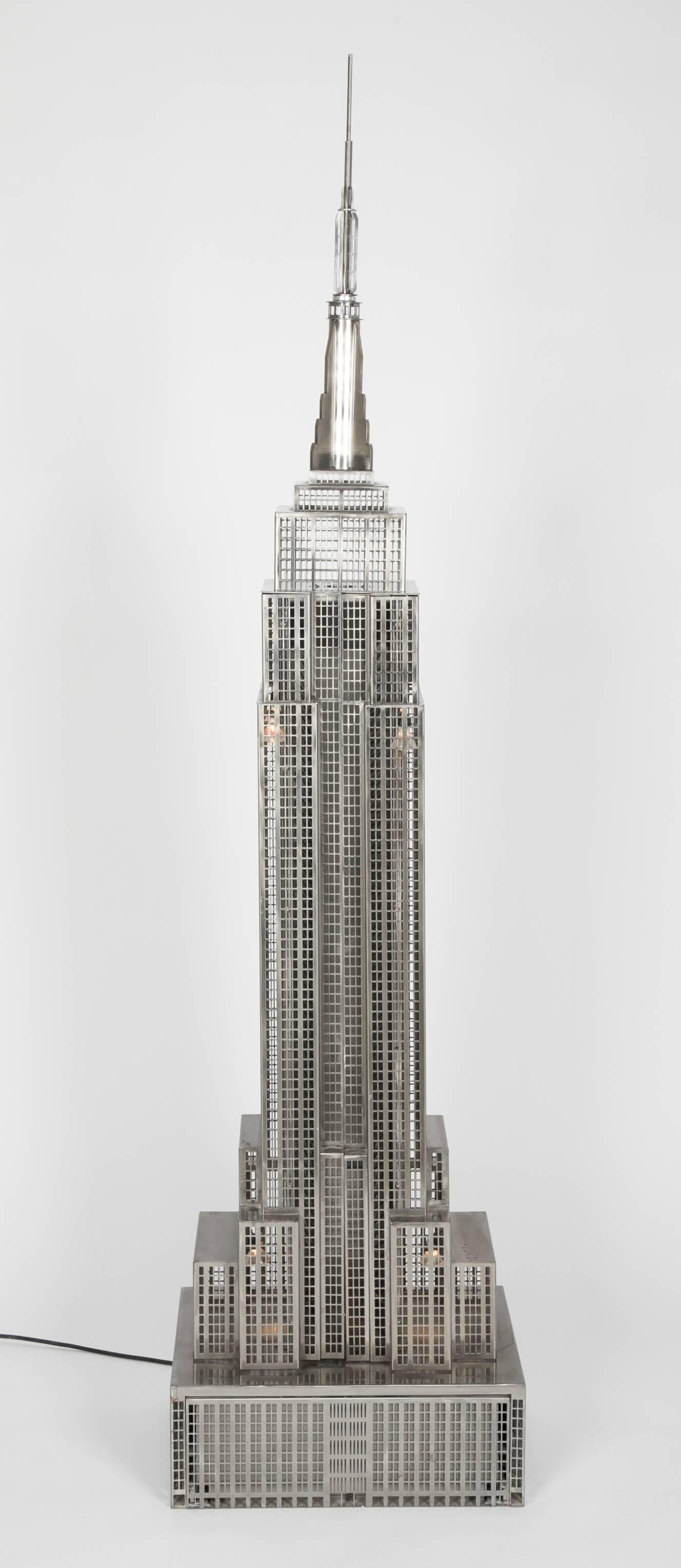 Lighted Steel Sculpture of the Empire State Building 4