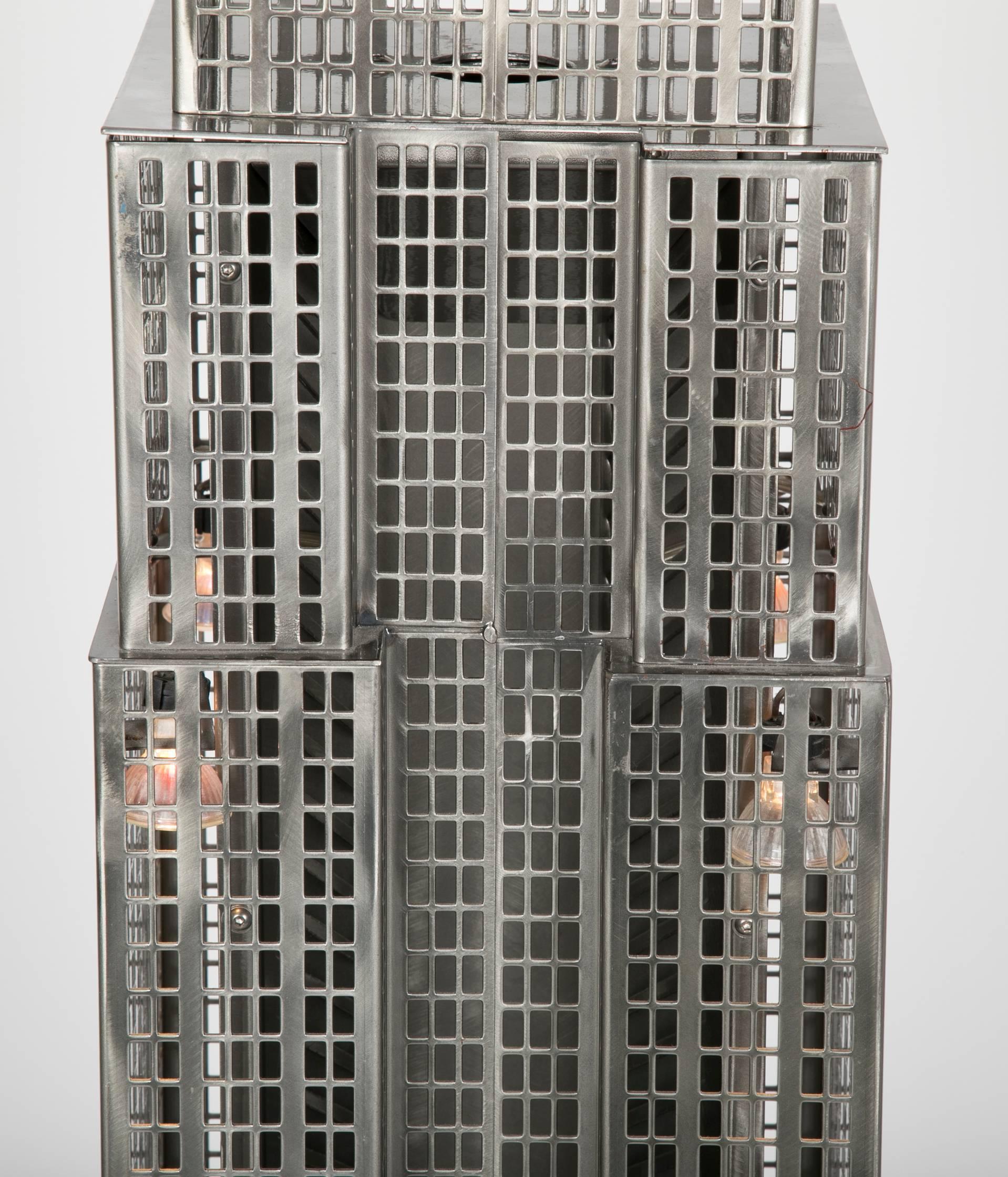 Lighted Steel Sculpture of the Empire State Building 5