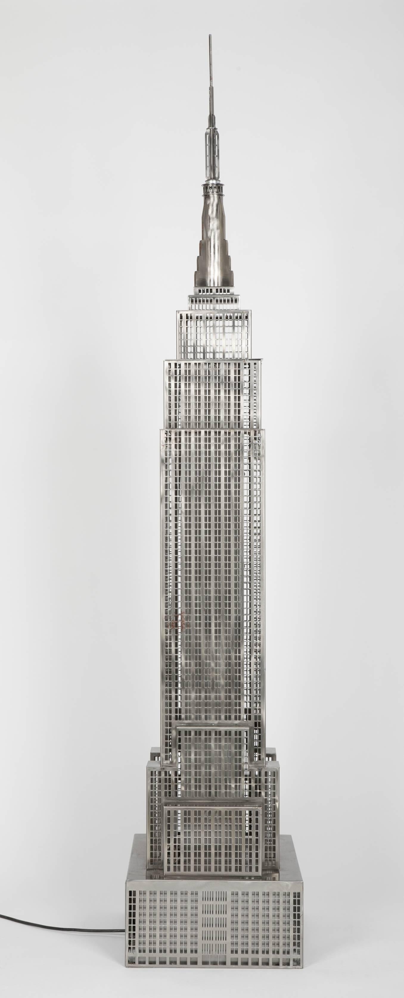 Lighted Steel Sculpture of the Empire State Building 6