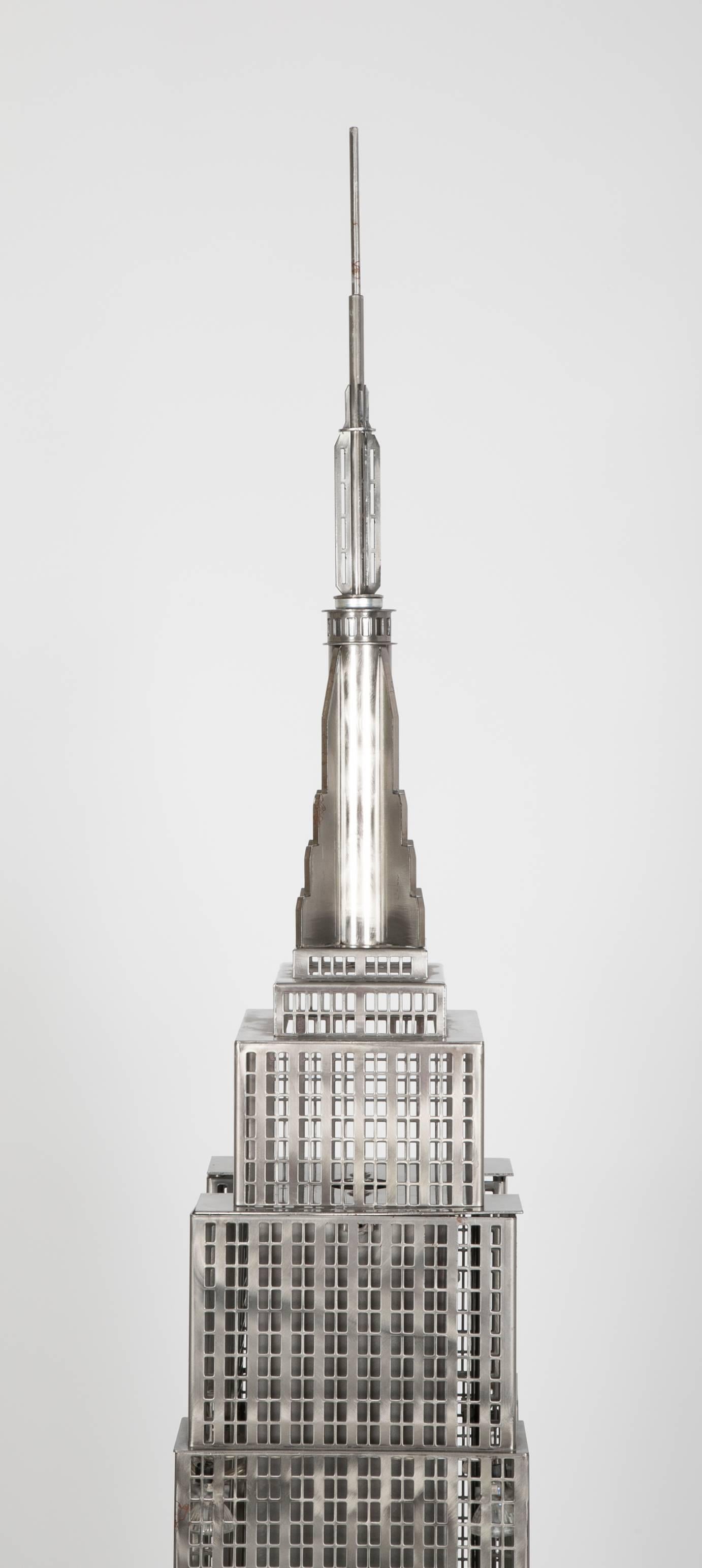 Lighted Steel Sculpture of the Empire State Building 8