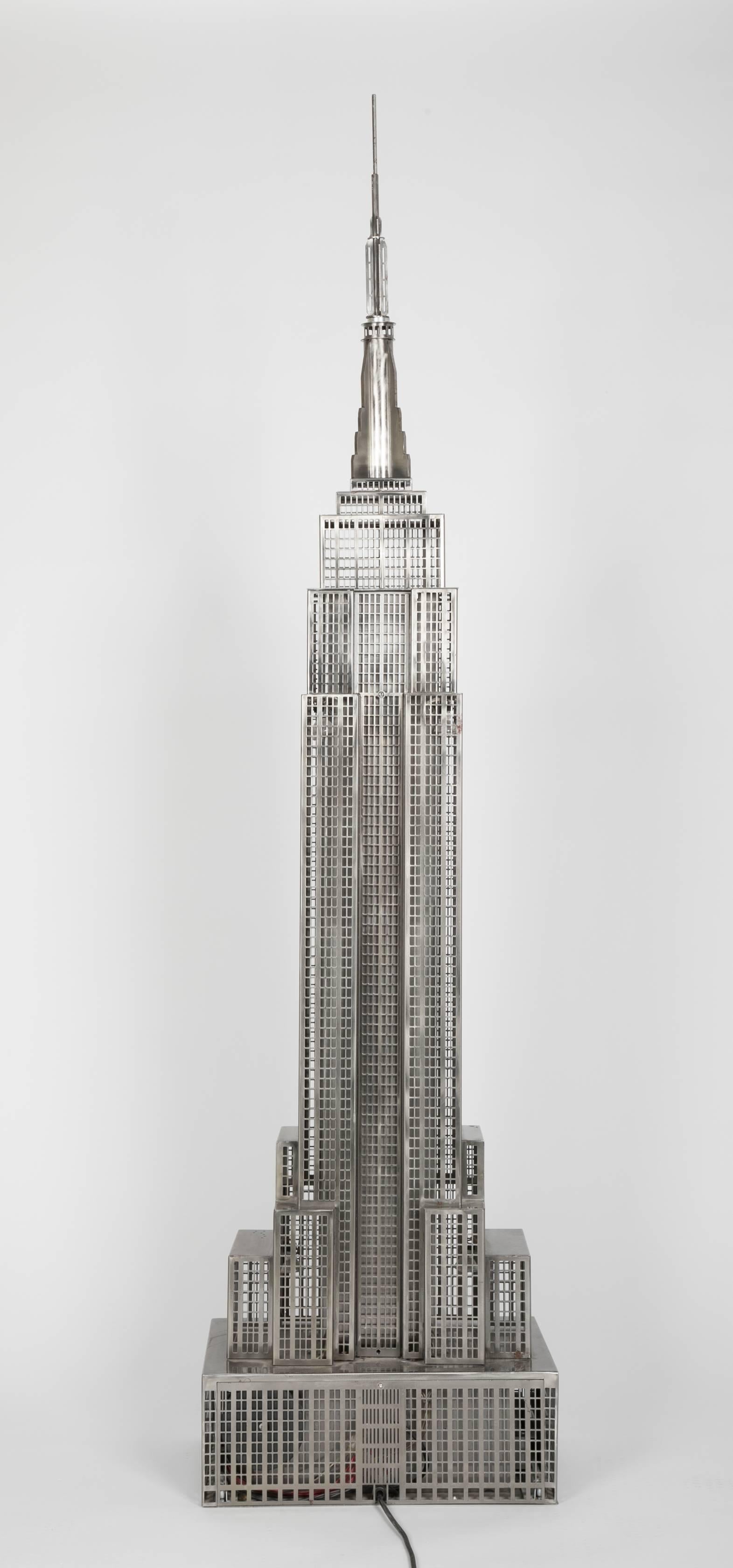 Lighted Steel Sculpture of the Empire State Building 9