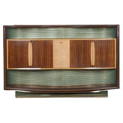 Lighted Vittorio Dassi "Midcentury" bar cabinet from the 1950s