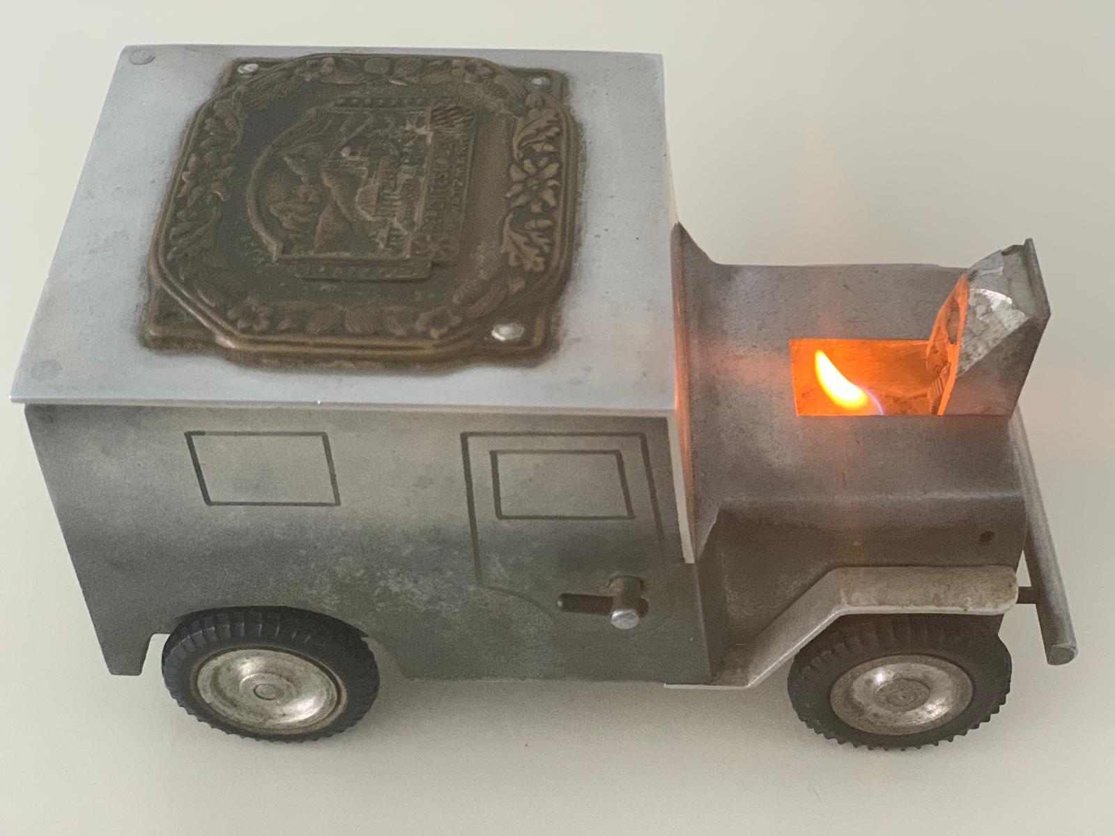 Lighter and Cigarette Receptacle in Form of a Jeep, by Walter Baier, 1948 1