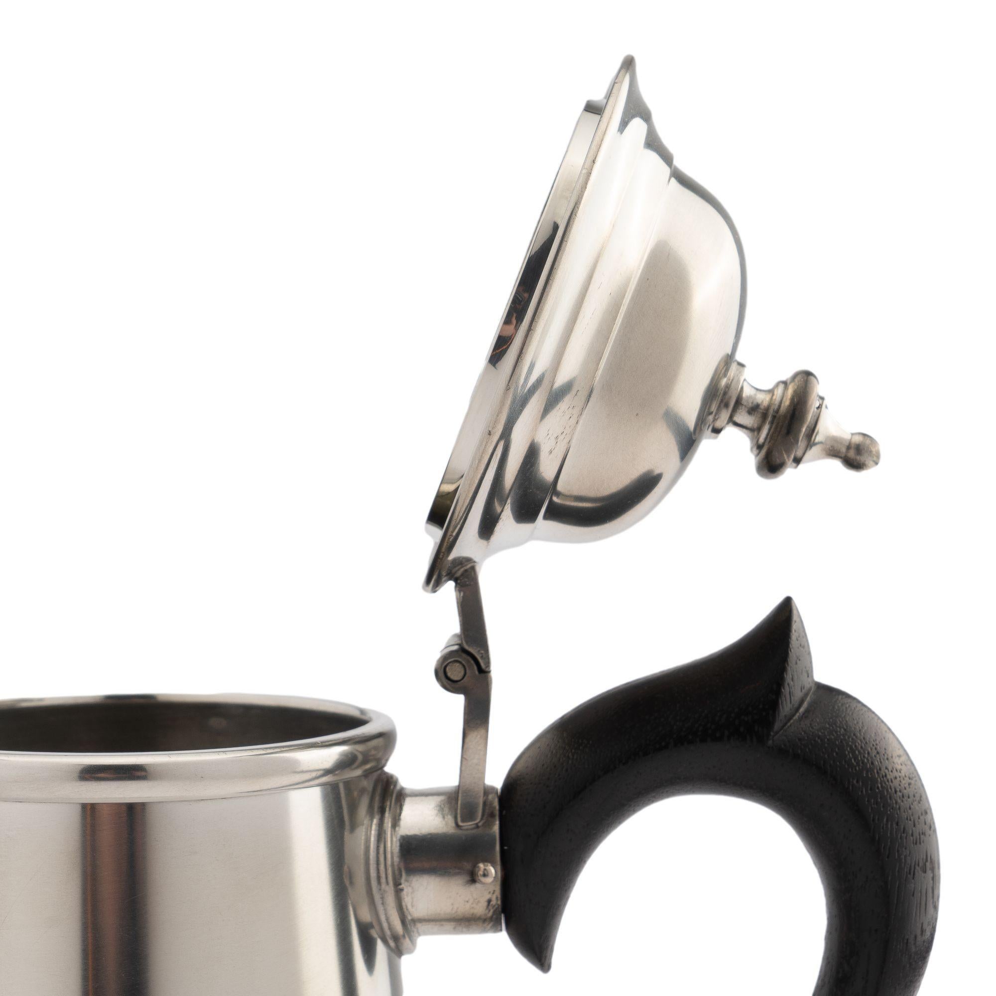 Lighthouse Form Pewter Coffee Pot with Hinged Lid by Kirk-Stieff, 1979 5