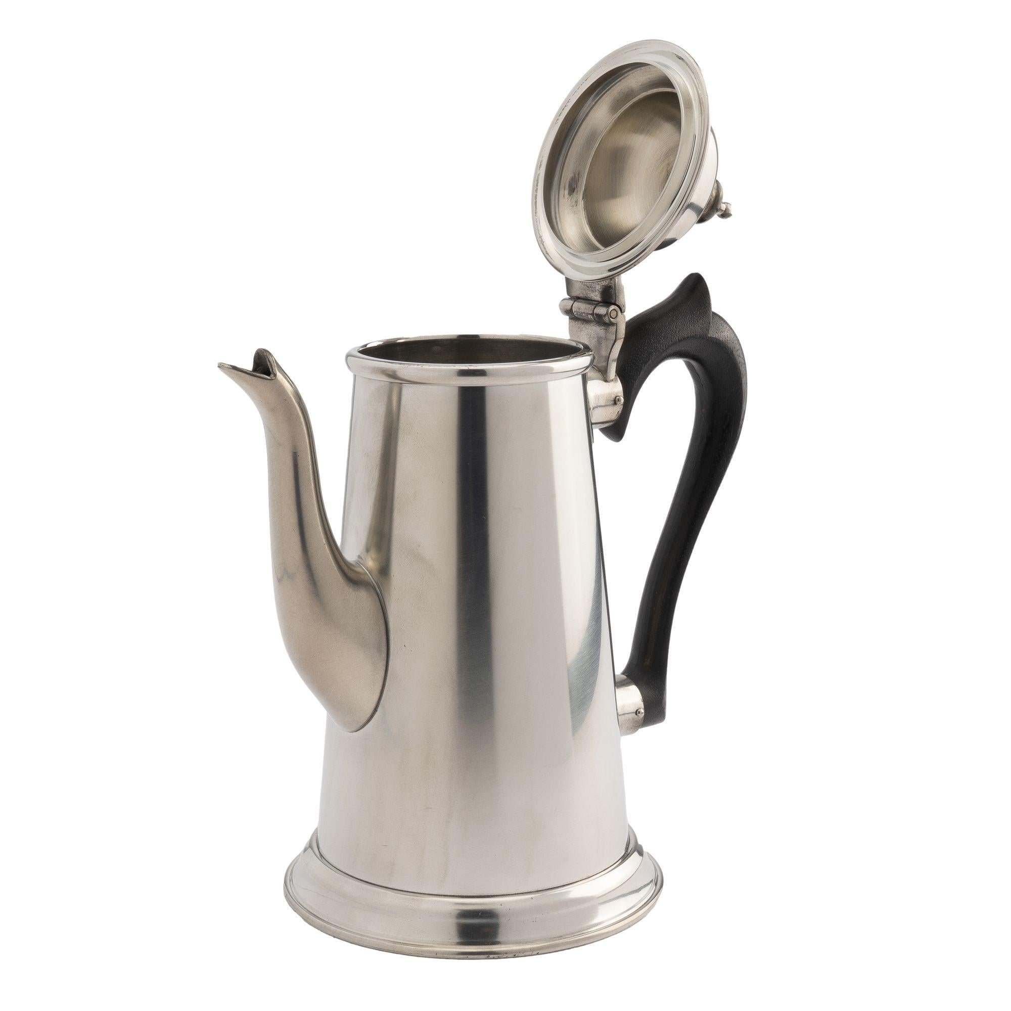 Lighthouse Form Pewter Coffee Pot with Hinged Lid by Kirk-Stieff, 1979 3