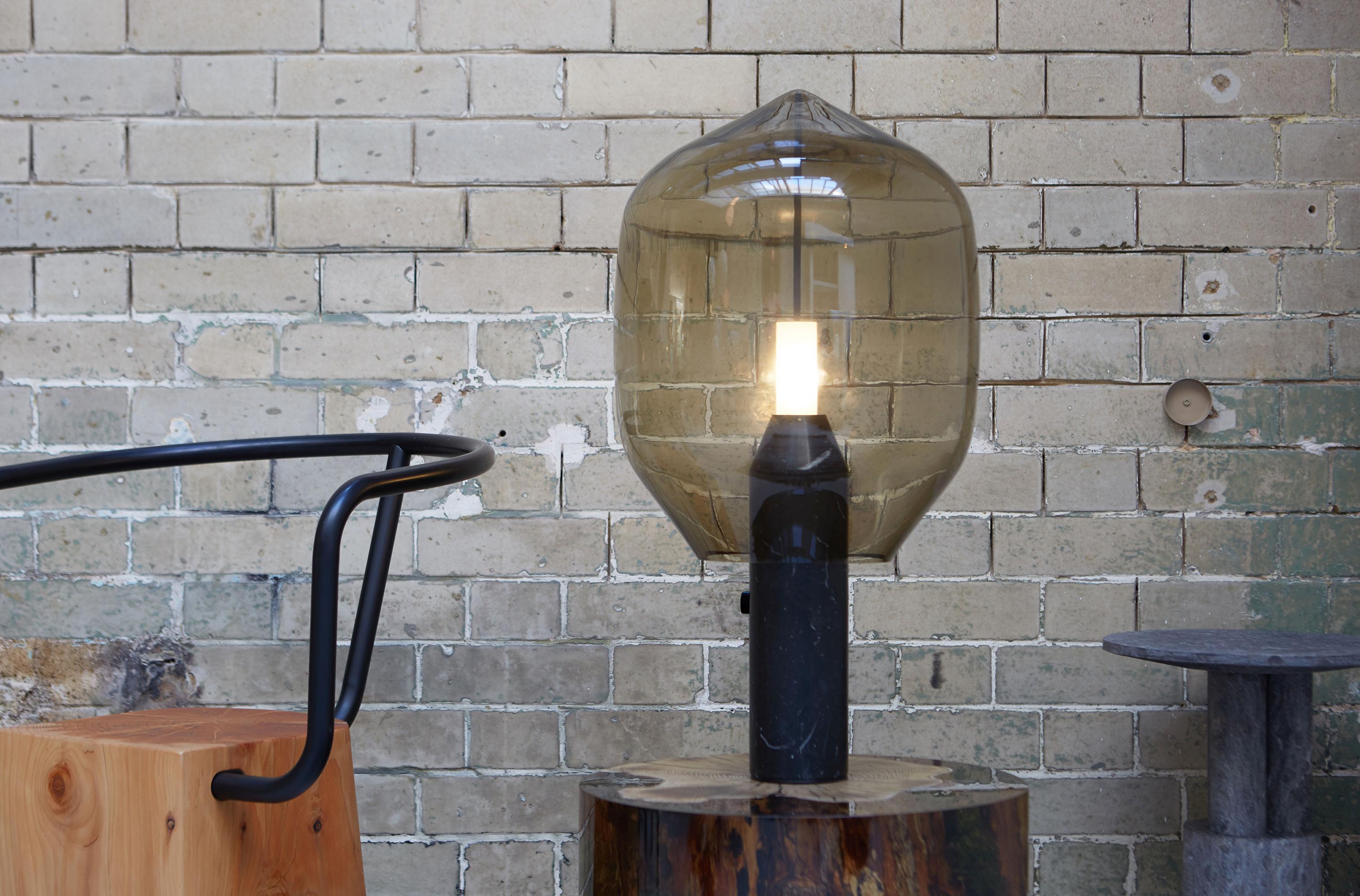 Contemporary Lighthouse T1 H695 C Base Only 110/120V White Marble by Established & Sons For Sale