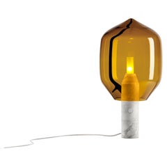 LIGHTHOUSE Table Lamp in Marble and Amber blown glass, Ronan & Erwan Bouroullec