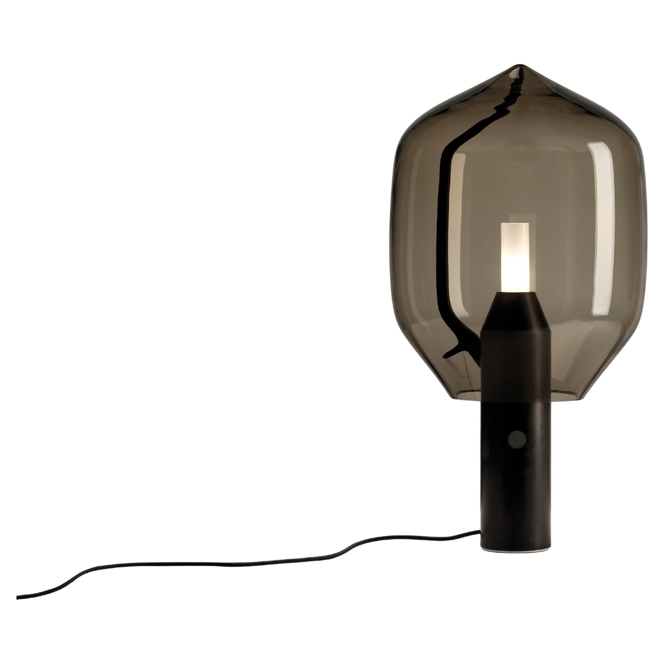 Lampada da tavolo LIGHTHOUSE in marmo e vetro soffiato grigio di Ronan and Erwan Bouroullec in vendita