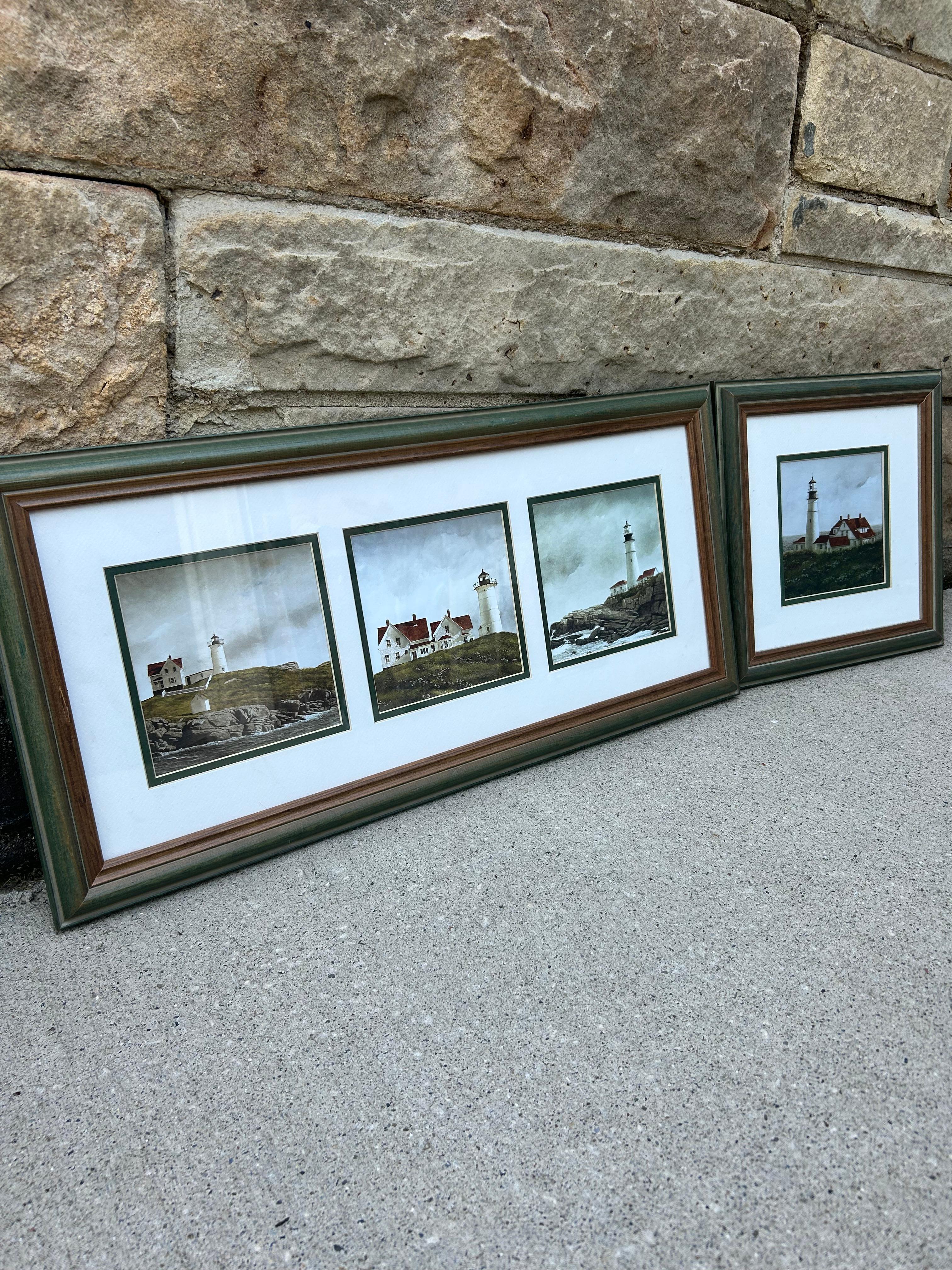 American Lighthouses by Doug Brega Print (Set of 2) For Sale