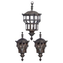 Lighting - Ceiling light and two wall sconces.