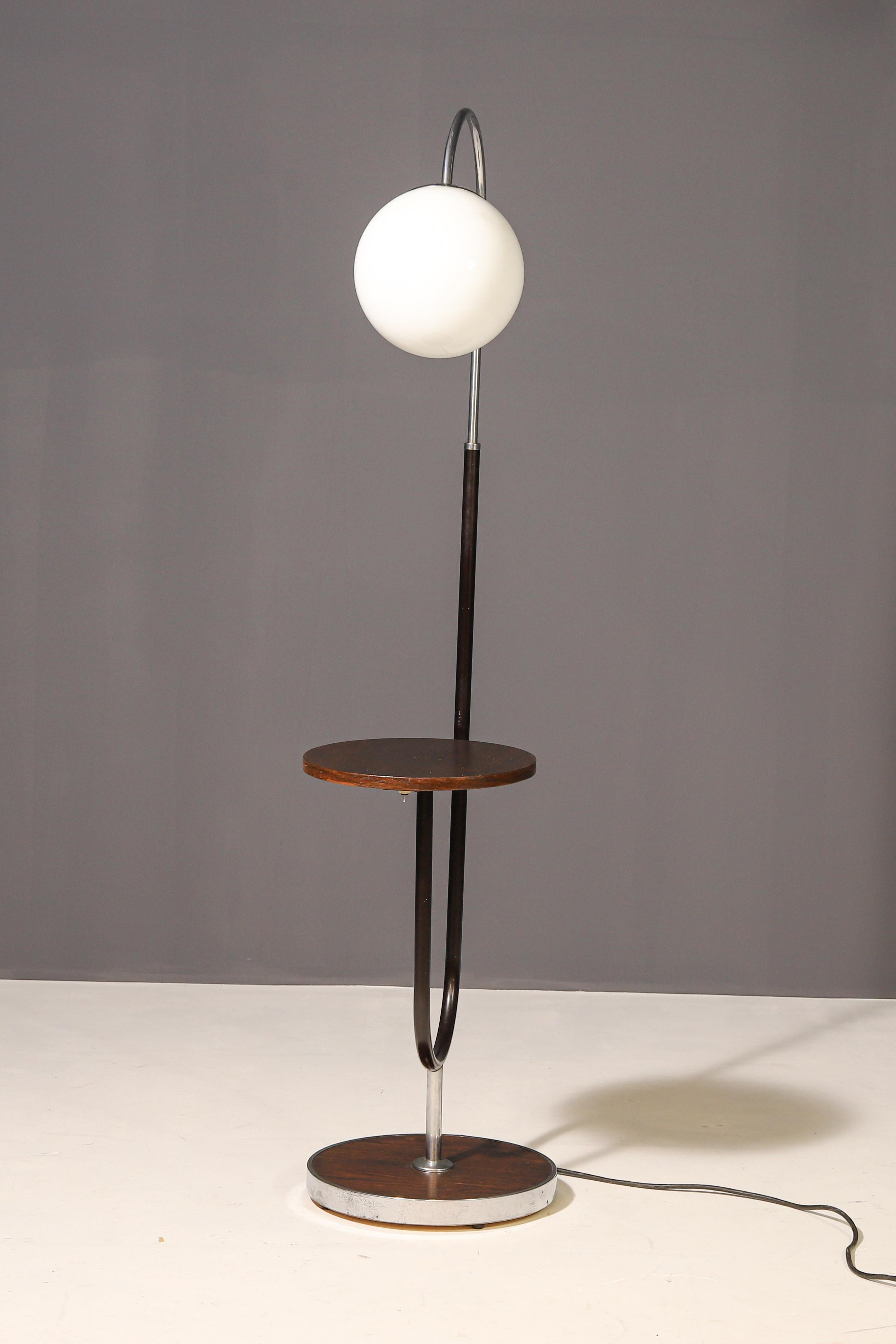 Czech Lighting / Floor Lamps / Art Deco Floor Lamp by Jindřich Halabala for Up Závody