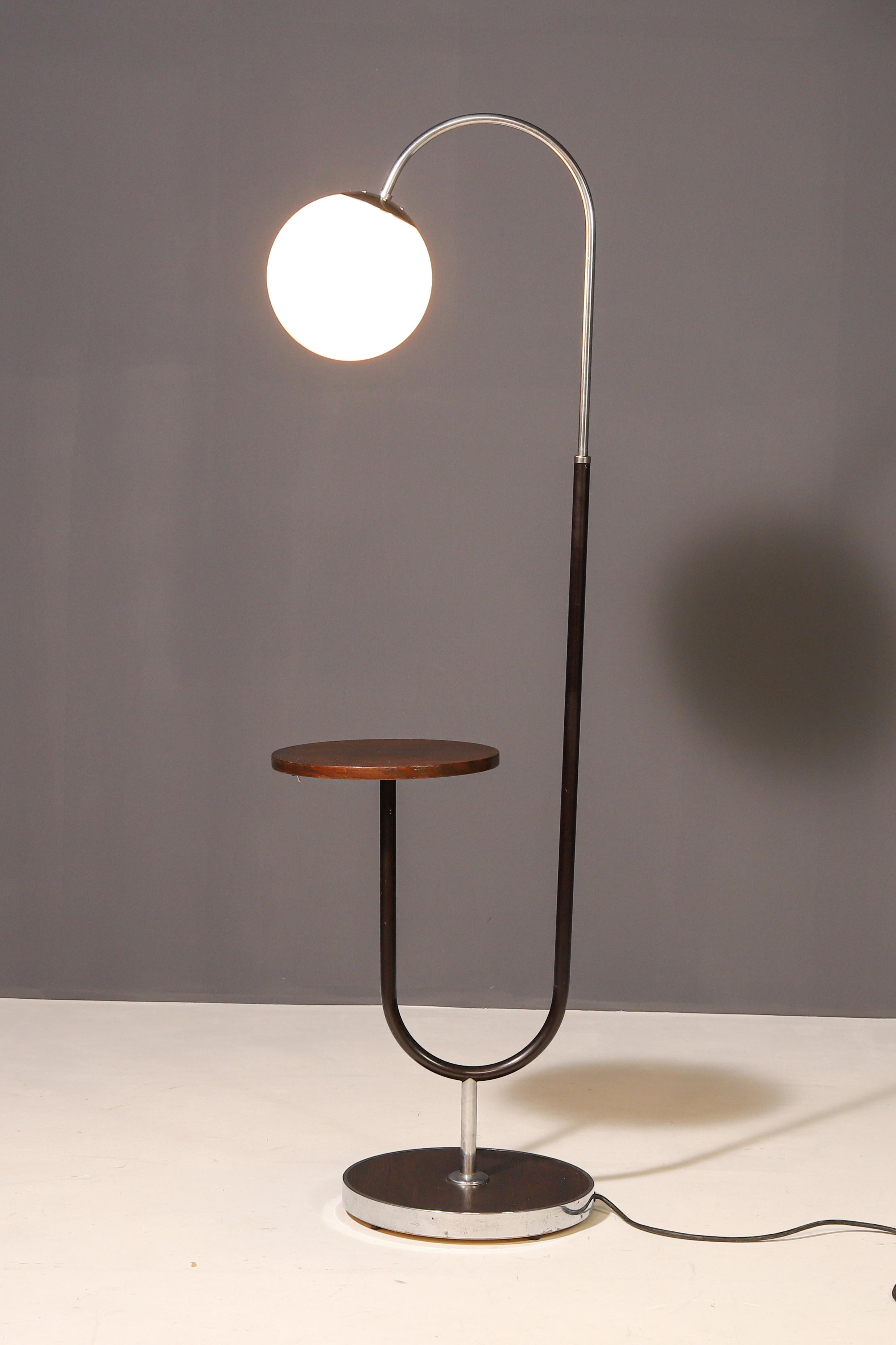Veneer Lighting / Floor Lamps / Art Deco Floor Lamp by Jindřich Halabala for Up Závody