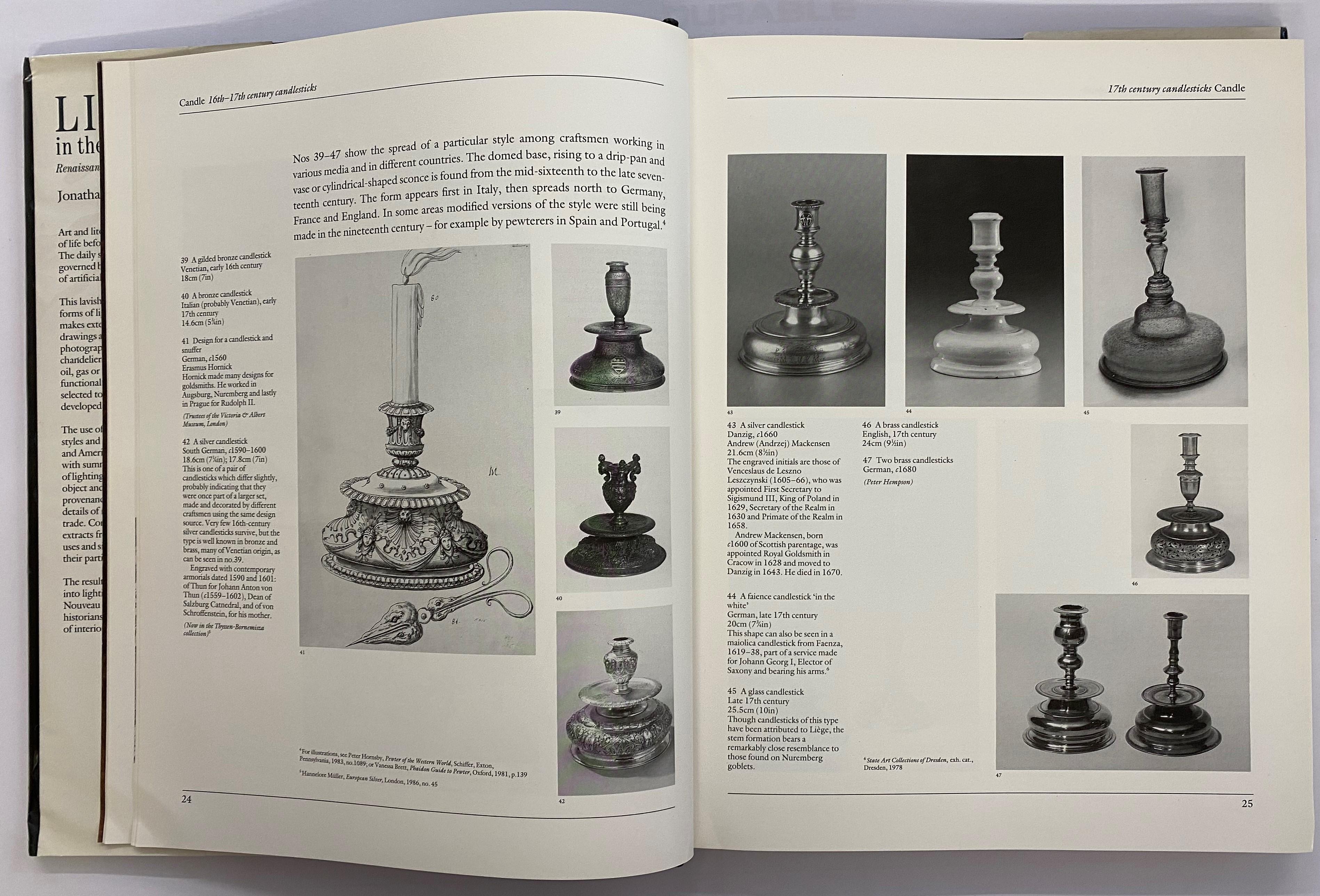 Lighting in the Domestic Interior: Renaissance to Art Nouveau (Book) In Good Condition For Sale In North Yorkshire, GB