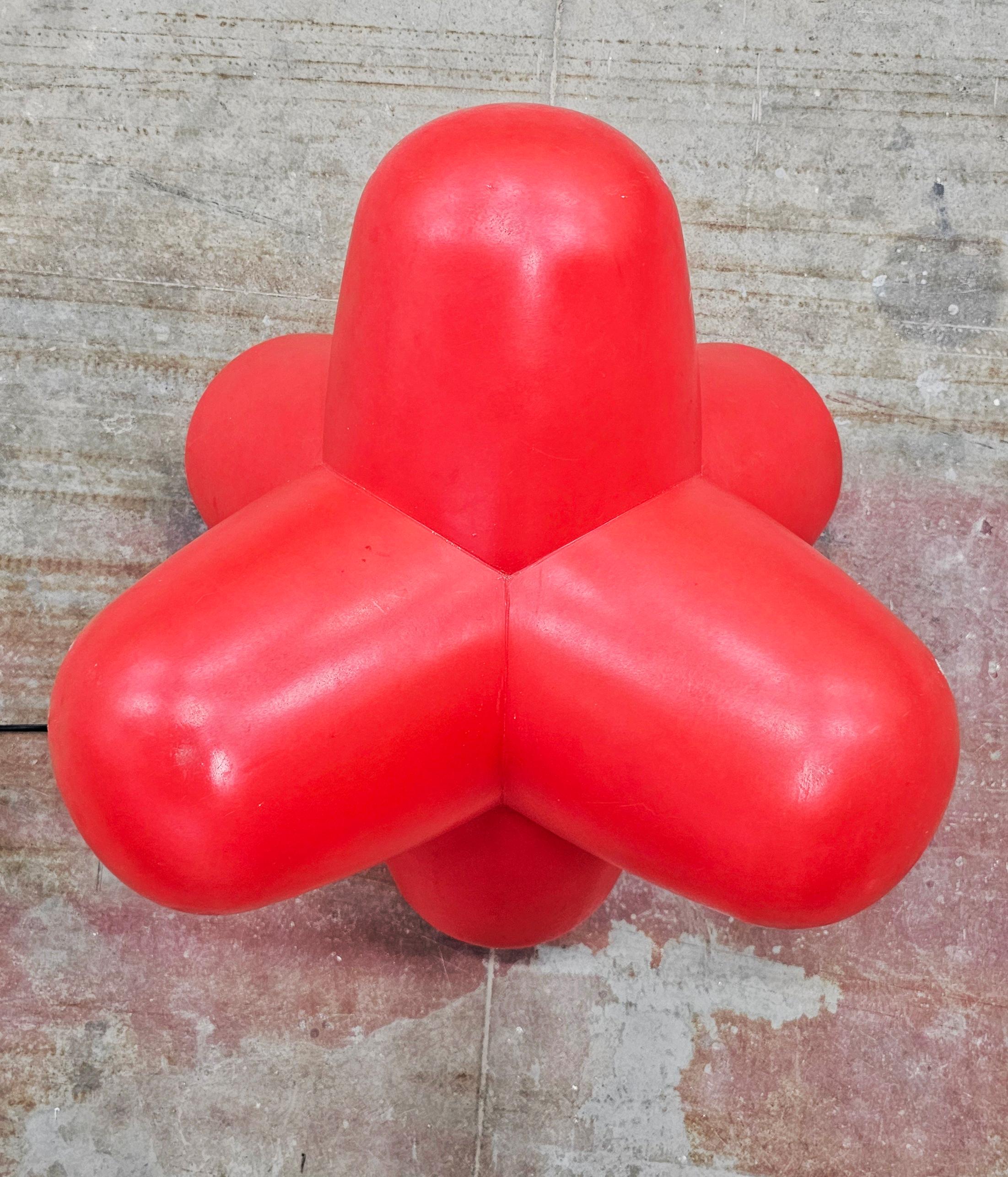 Late 20th Century Lighting object, lamp, or stackable stool 