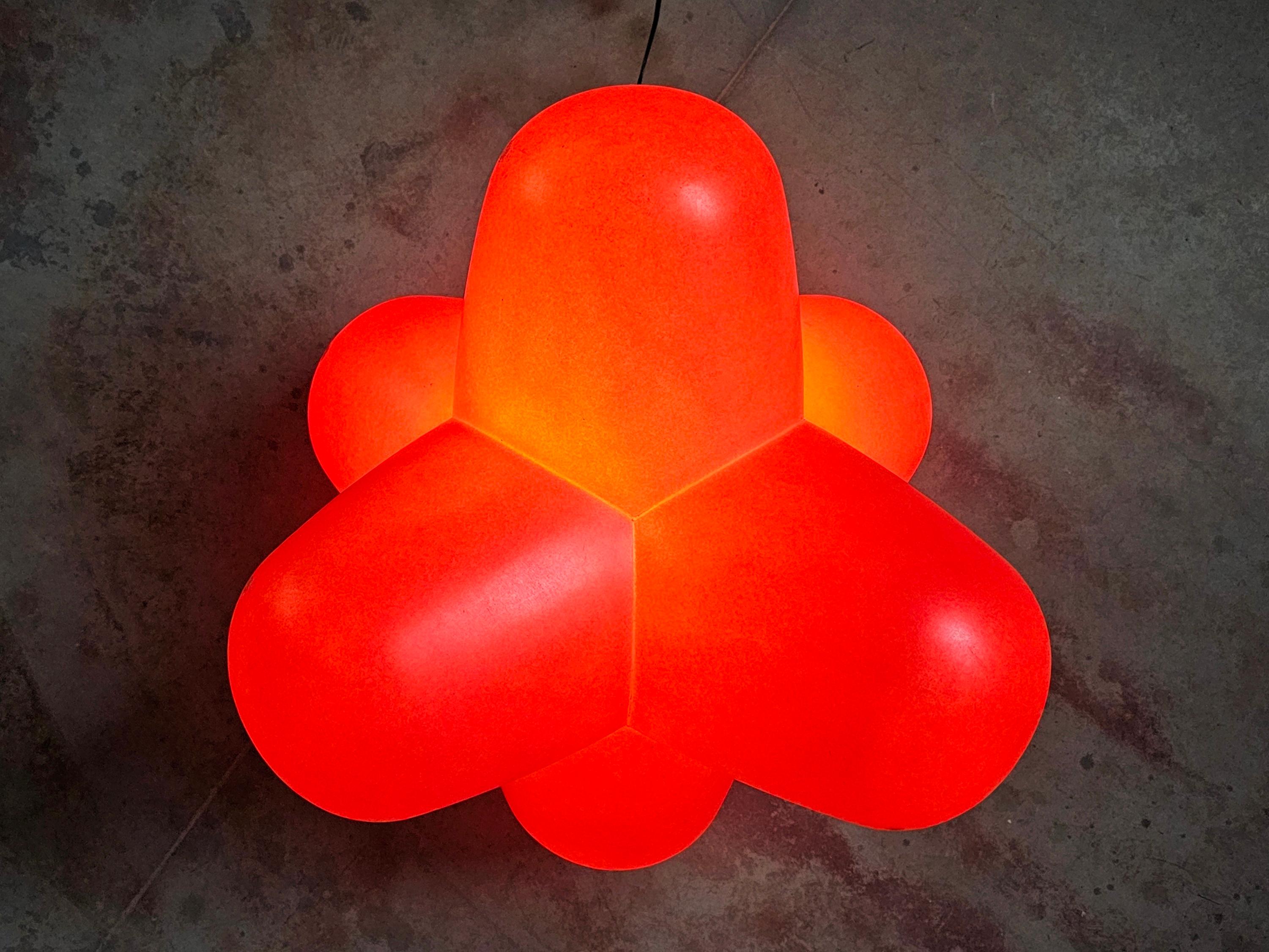 Plastic Lighting object, lamp, or stackable stool 
