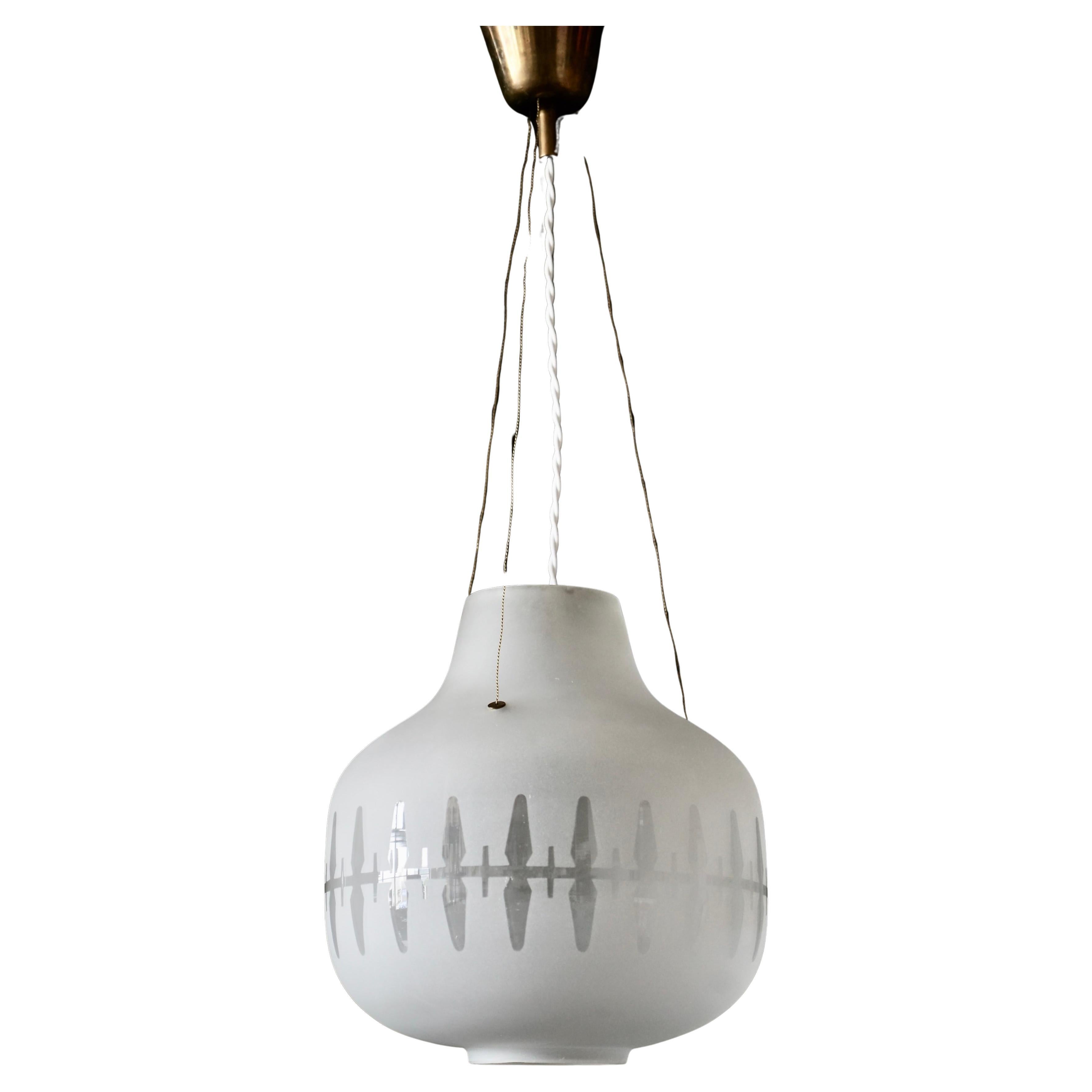 Suspension d'éclairage  par Harald Notini pour Arvid Böhlmarks Lampfabrik / 2 disponibles en vente