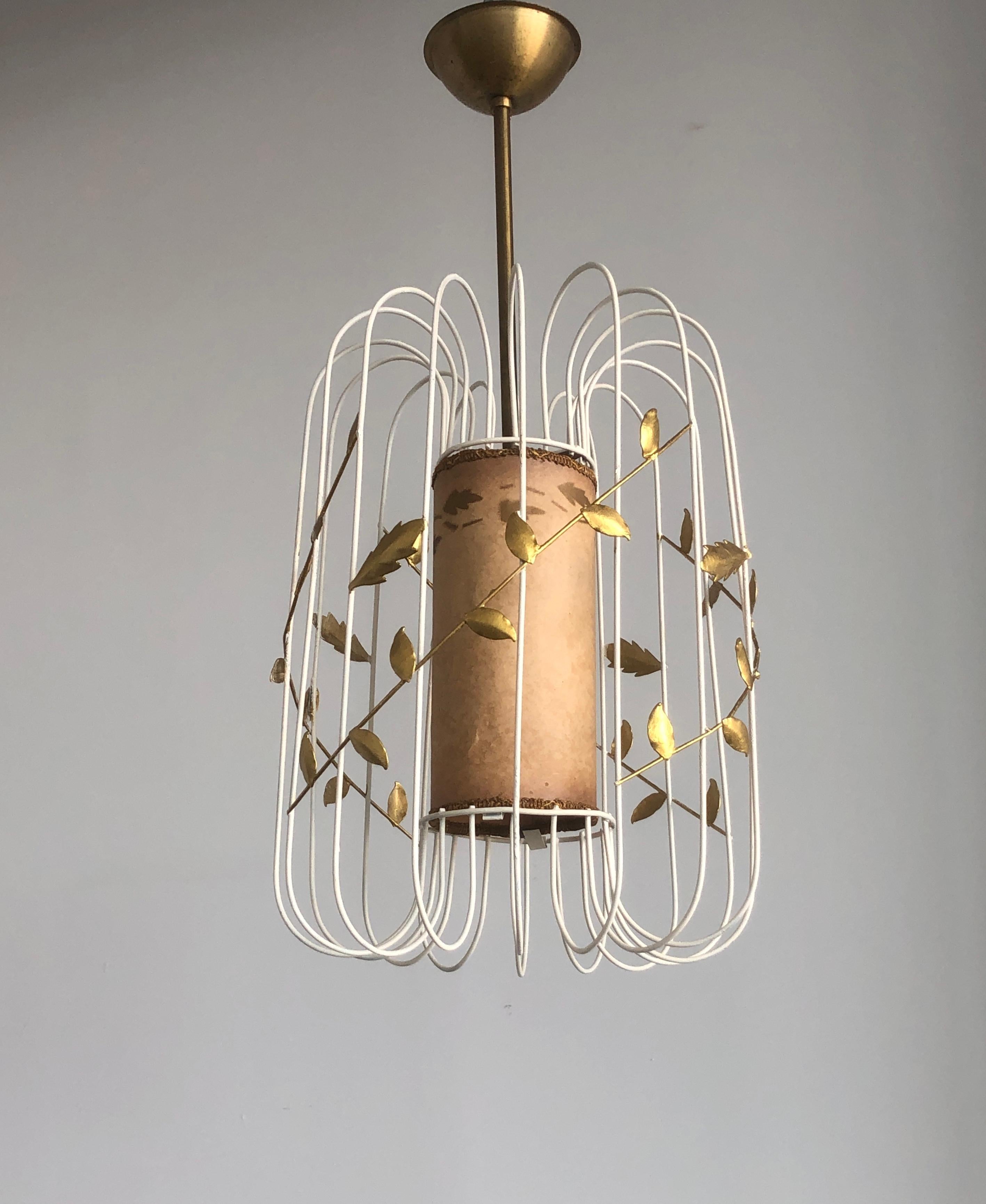 Lighting Pendant Hans Bergström Attributed. In Good Condition For Sale In Long Island City, NY