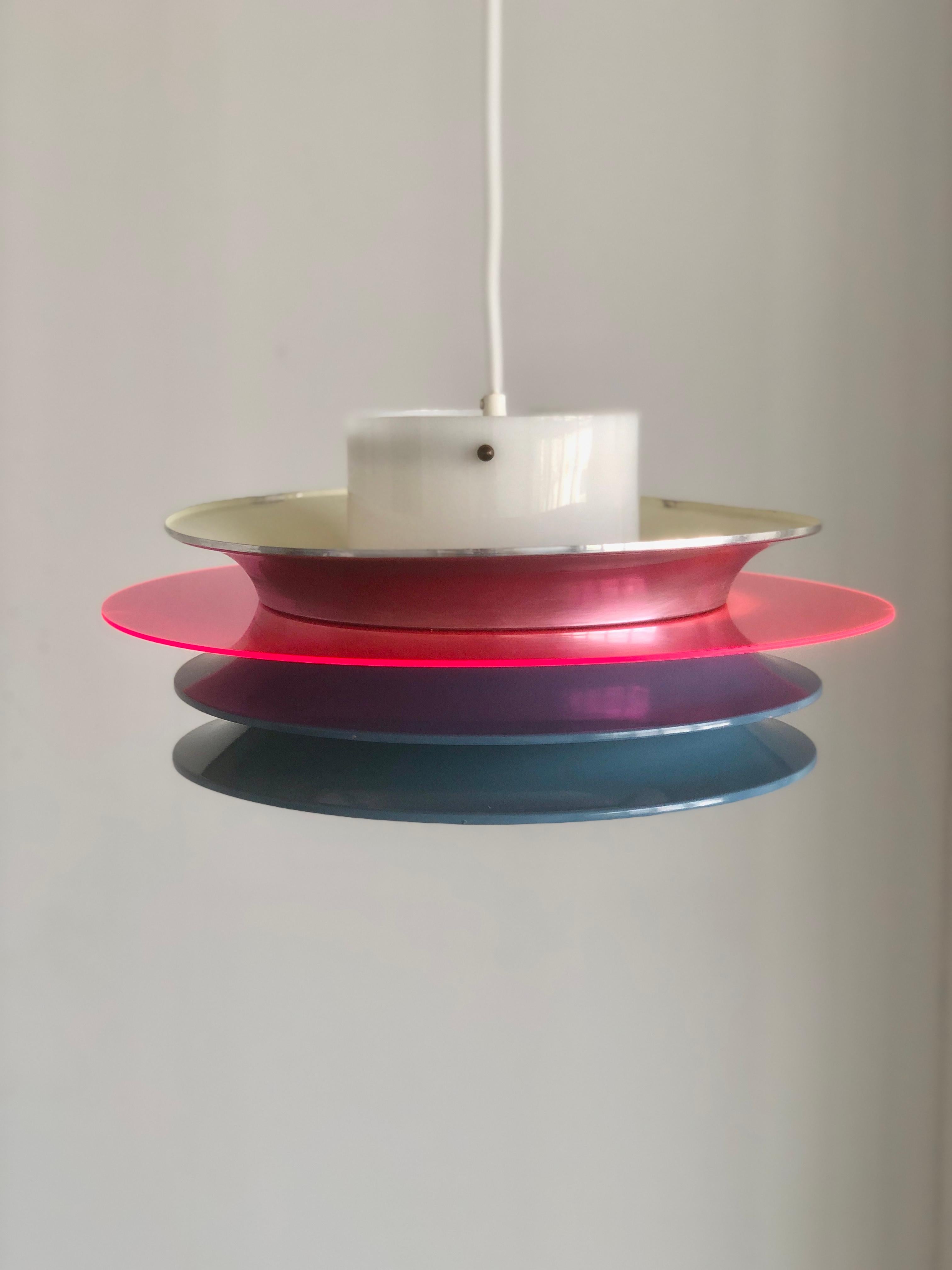 Lighting pendnat by Kai Ruokonen ( Kai Finnmark ) for Lynx In Good Condition For Sale In Long Island City, NY