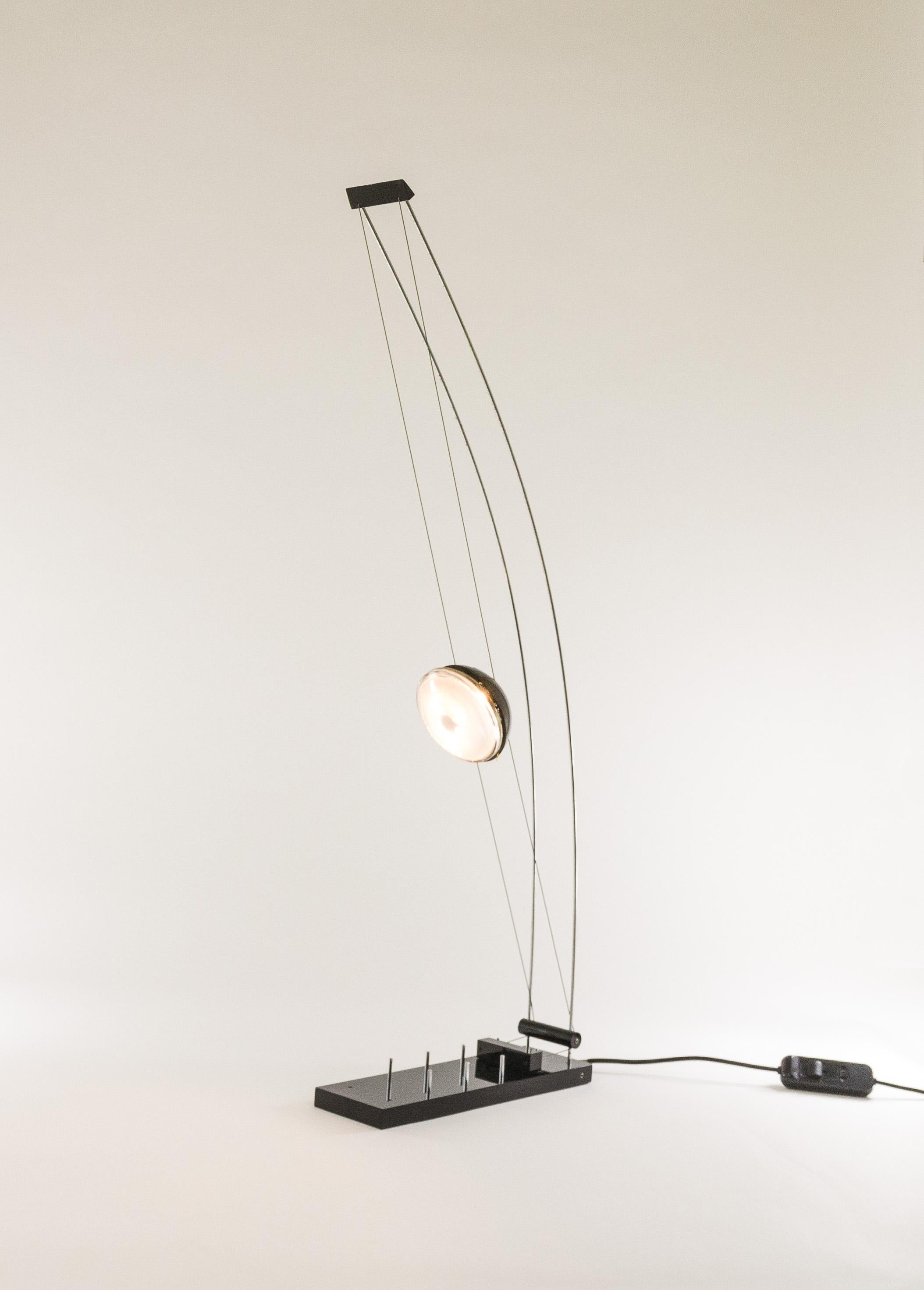 German Lighting Sculpture 'Arco-nero' Designed by Axel Meise for AML Licht + Design