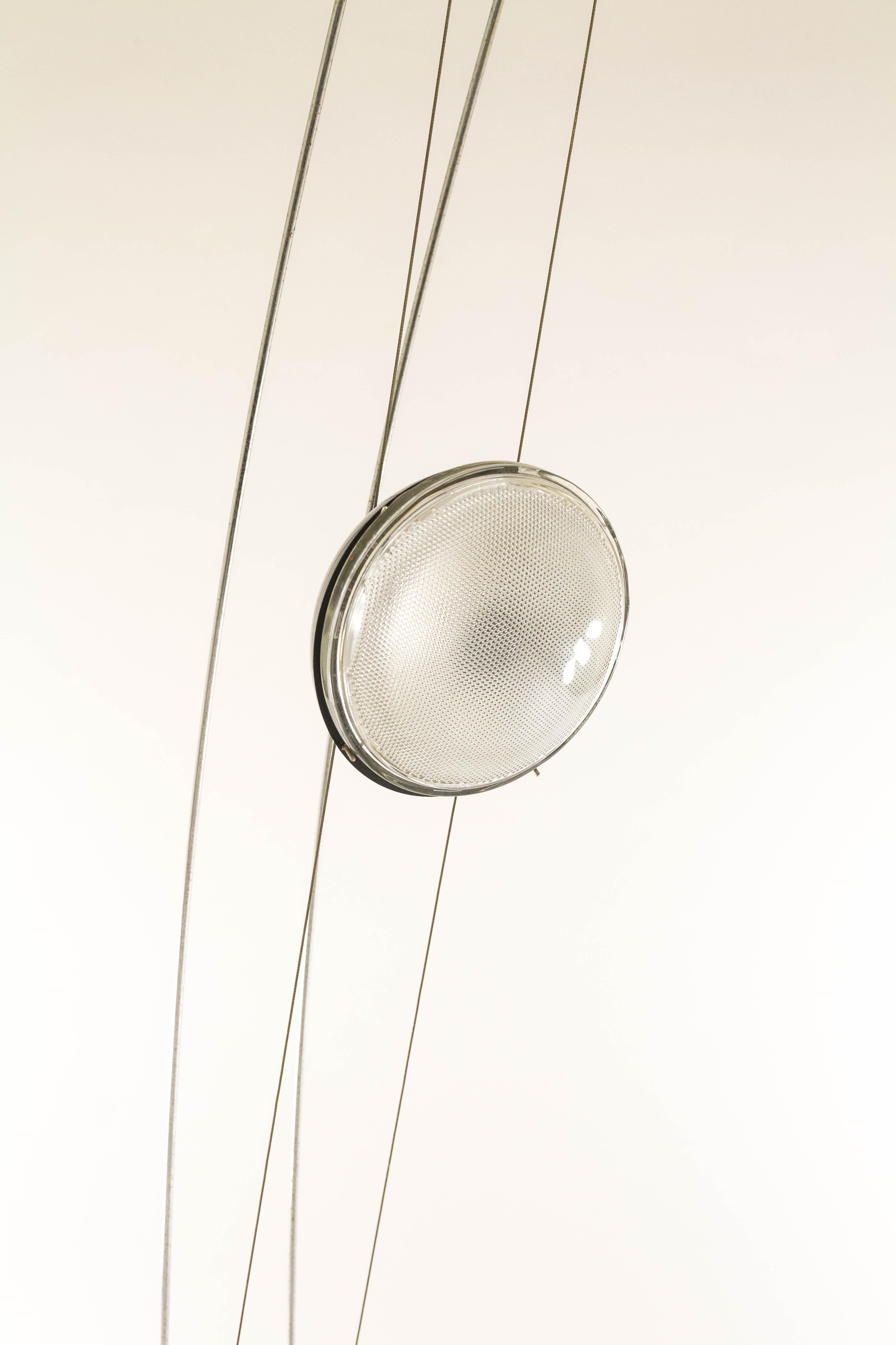 Late 20th Century Lighting Sculpture 'Arco-nero' Designed by Axel Meise for AML Licht + Design