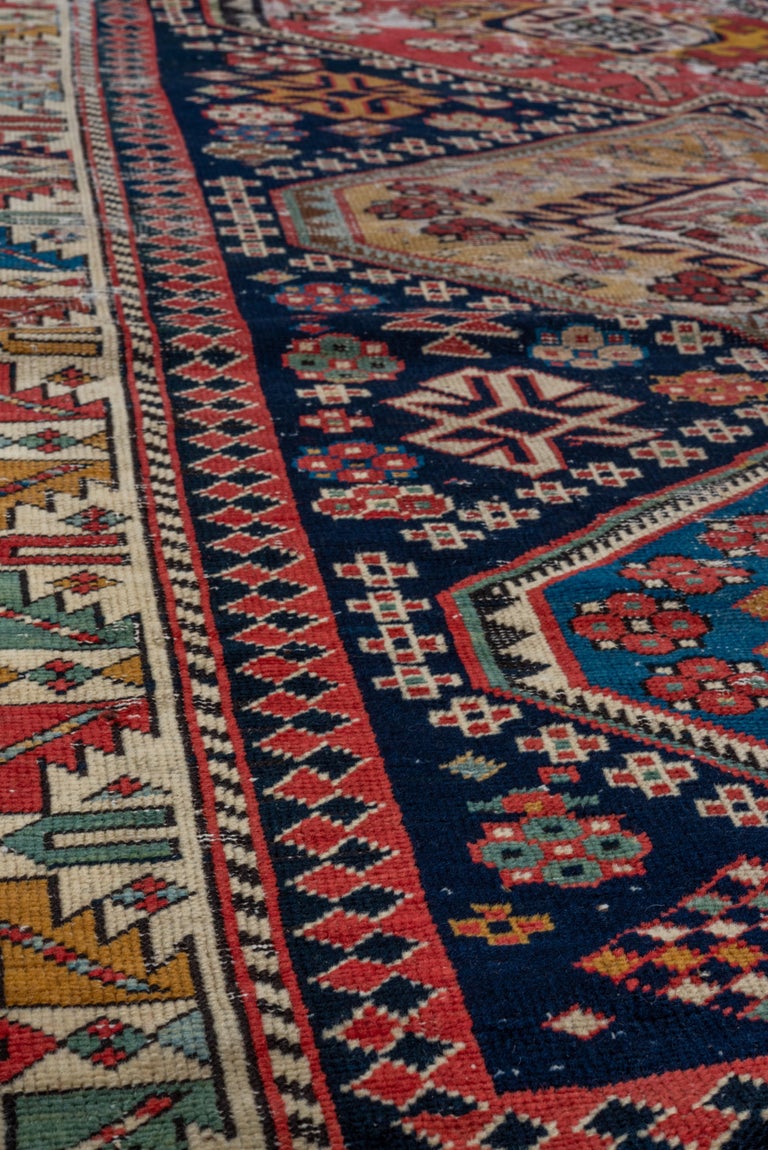 Colorful Persion Rug Lightly Distressed Antique Northwest Persian Rug, Colorful Palette ...