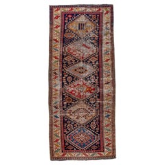 Lightly Distressed Antique Northwest Persian Rug, Colorful Palette, circa 1890s
