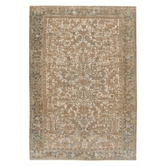 Lightly Distressed Heriz Rug, circa 1920