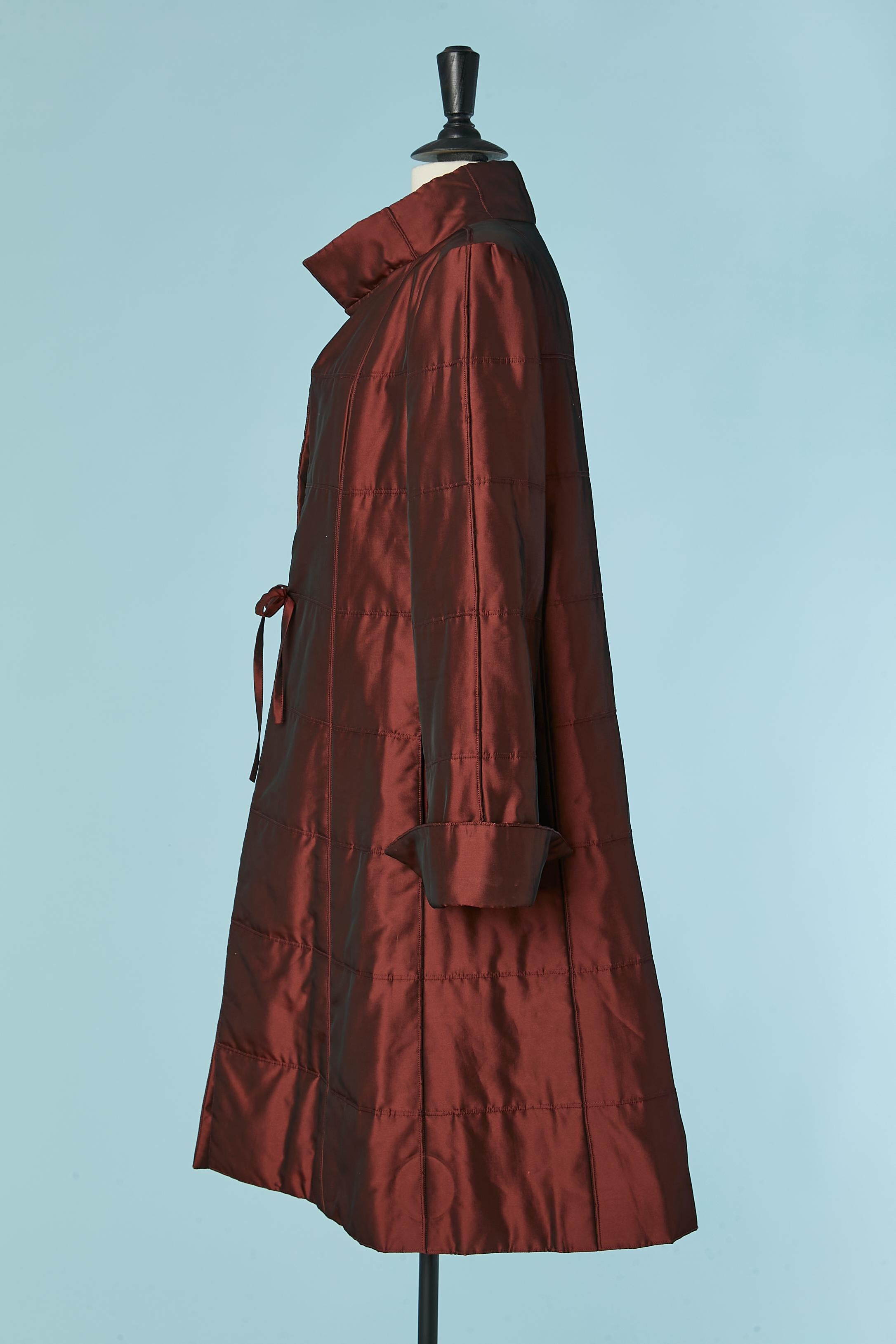 Manteau de soirée bordeaux légèrement rembourré,identification CHANEL vers 2000 Pour femmes en vente