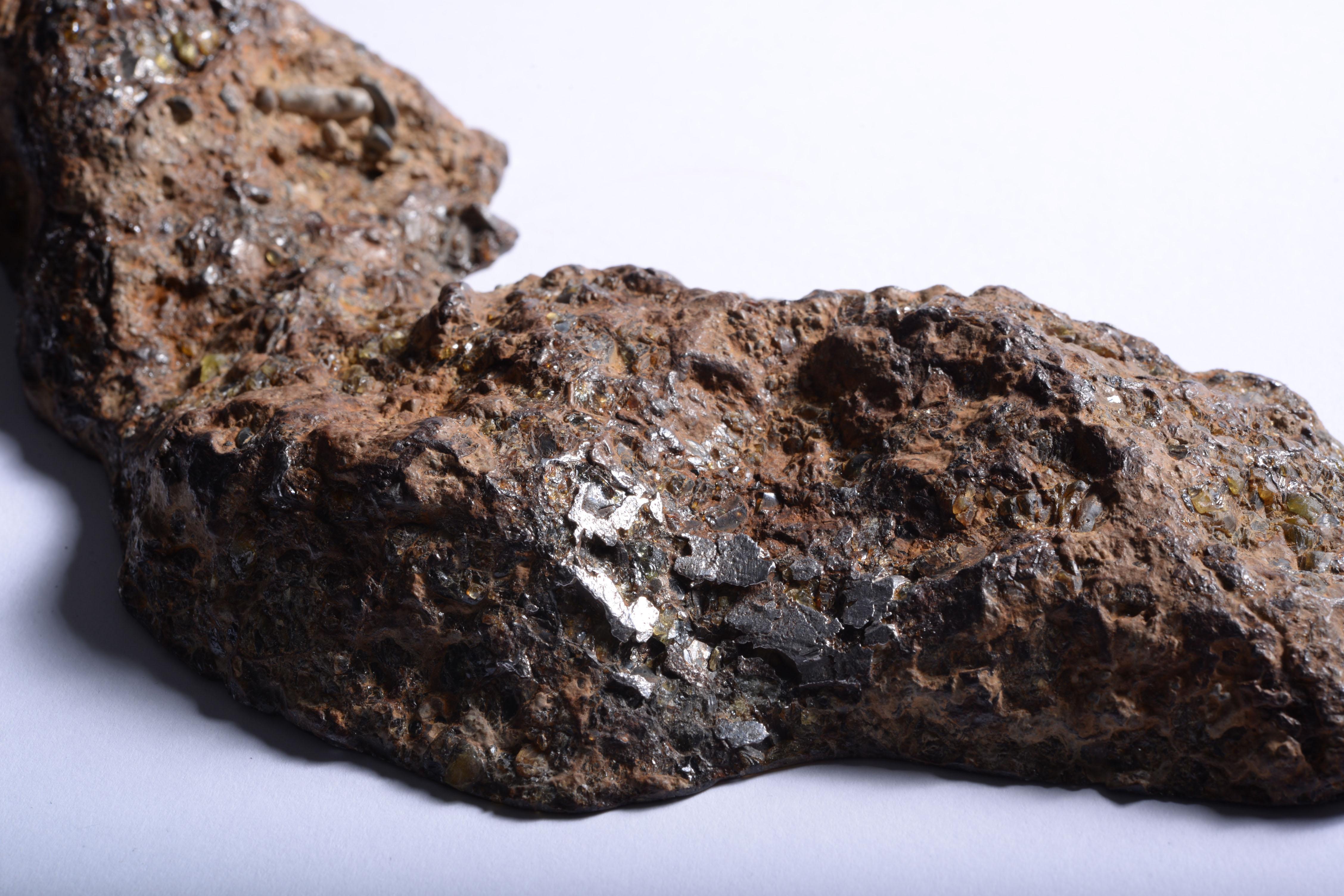 Lightning Bolt Shaped Meteorite Endcut For Sale 3
