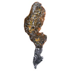 Antique Lightning Bolt Shaped Meteorite Endcut