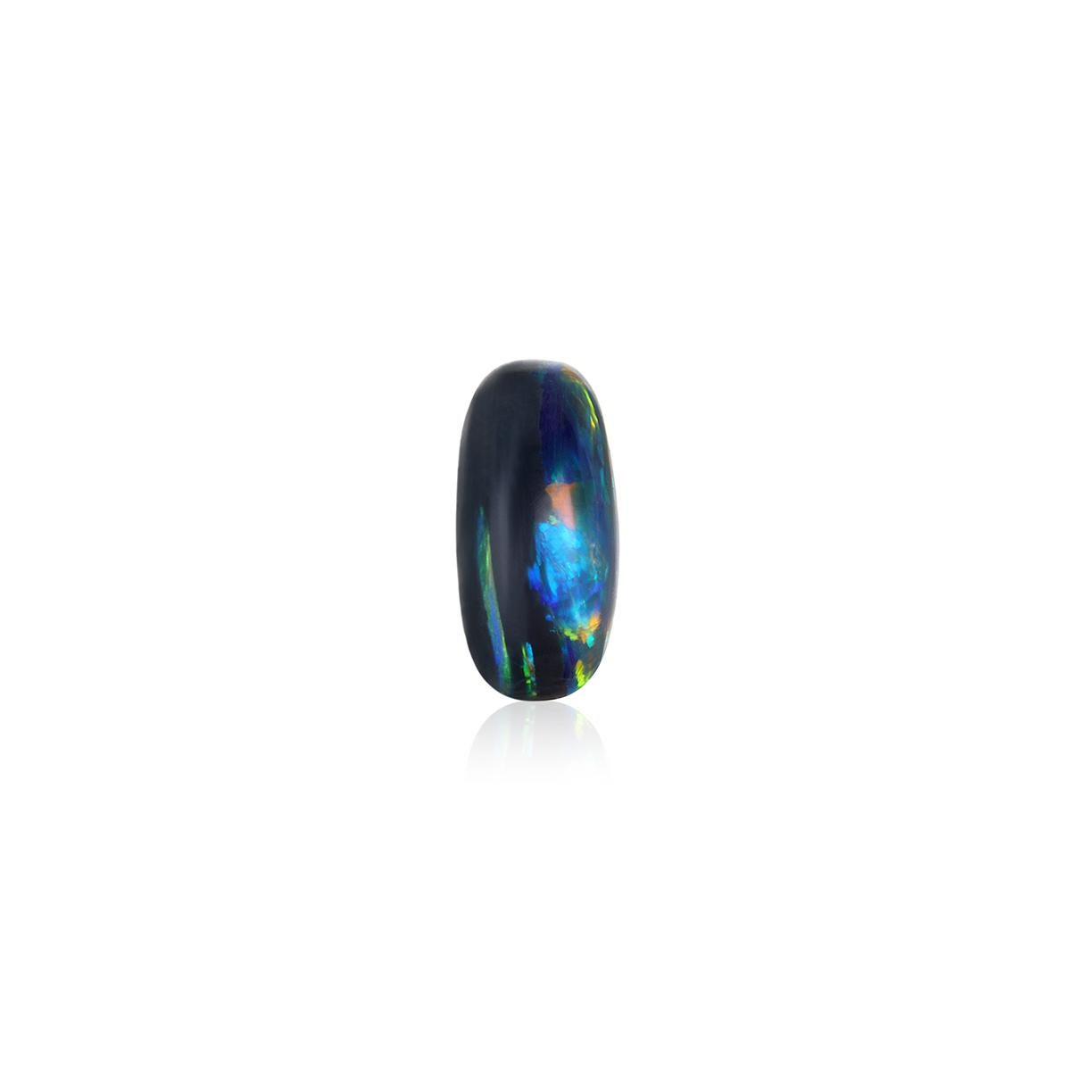 Taille ovale Opale noire naturelle de Lightning Ridge en vente