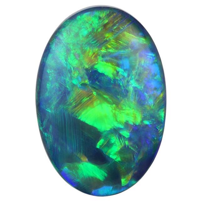 Opale noire naturelle de Lightning Ridge en vente