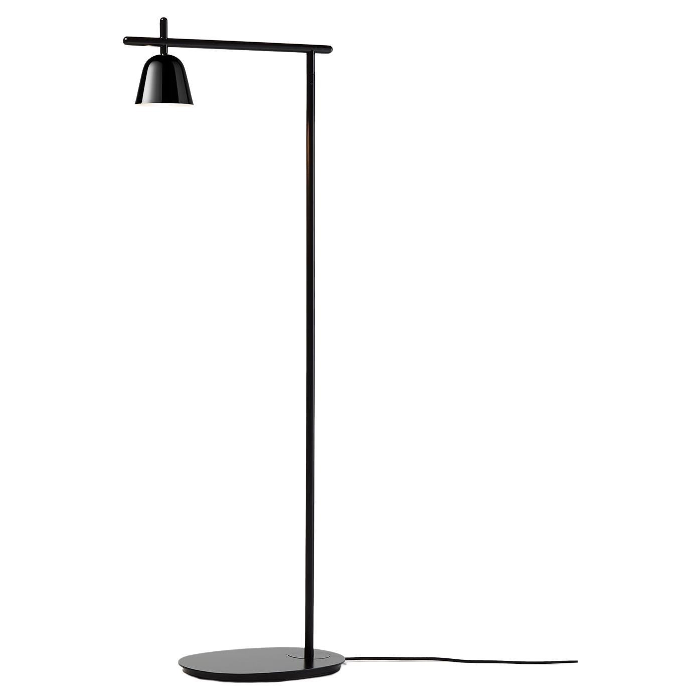 Lighto P Stehlampe in schwarzem, mattem, schwarzem und schwarzem Chrombecher von Jaime Hayon 2016 im Angebot