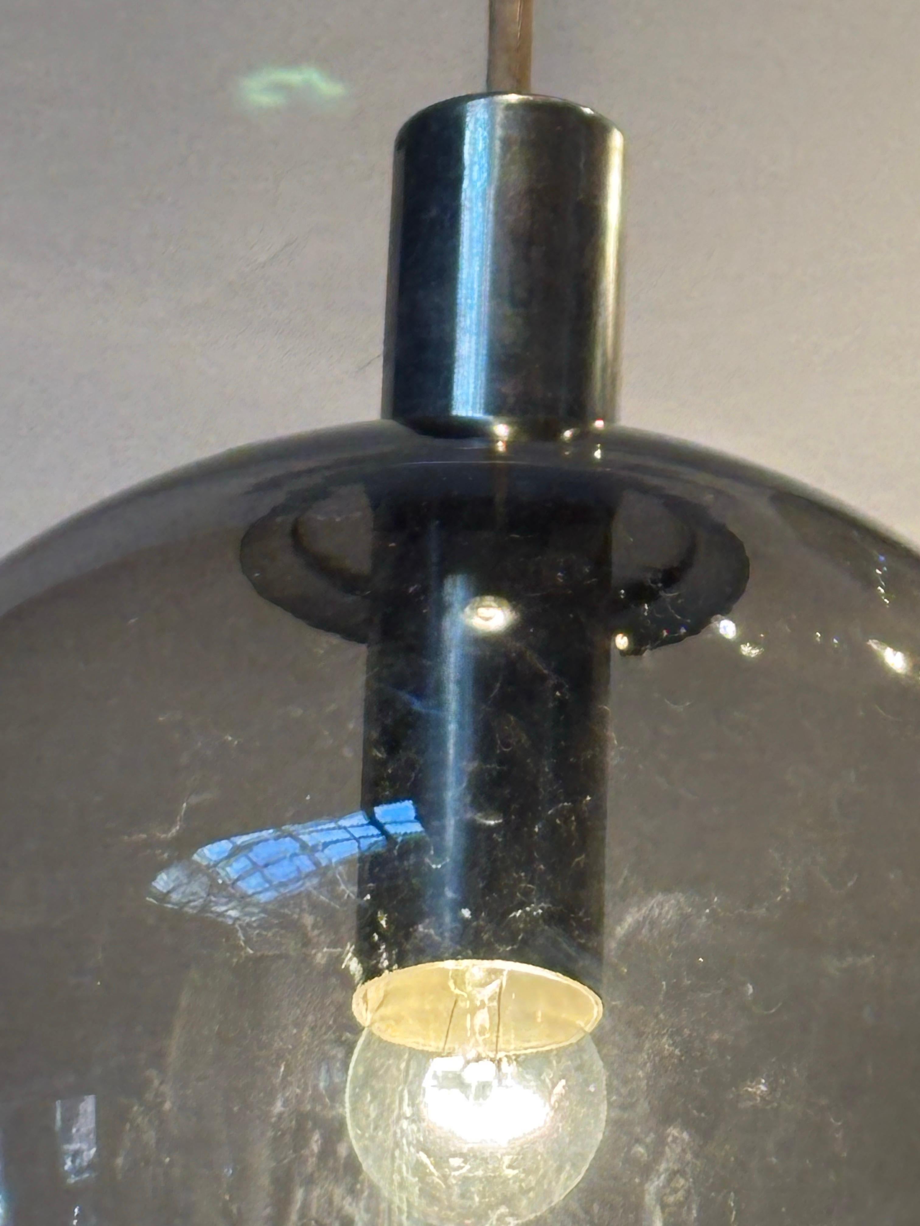 Lightolier 6 Globe Hanging Fixture In Good Condition For Sale In Philadelphia, PA