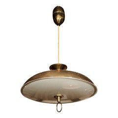 Lightolier Adjustable Height Brass Light Fixture