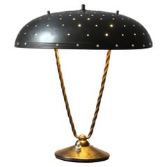 Lightolier Attribution, Table Lamp / Desk Light, Brass, United States, 1950s