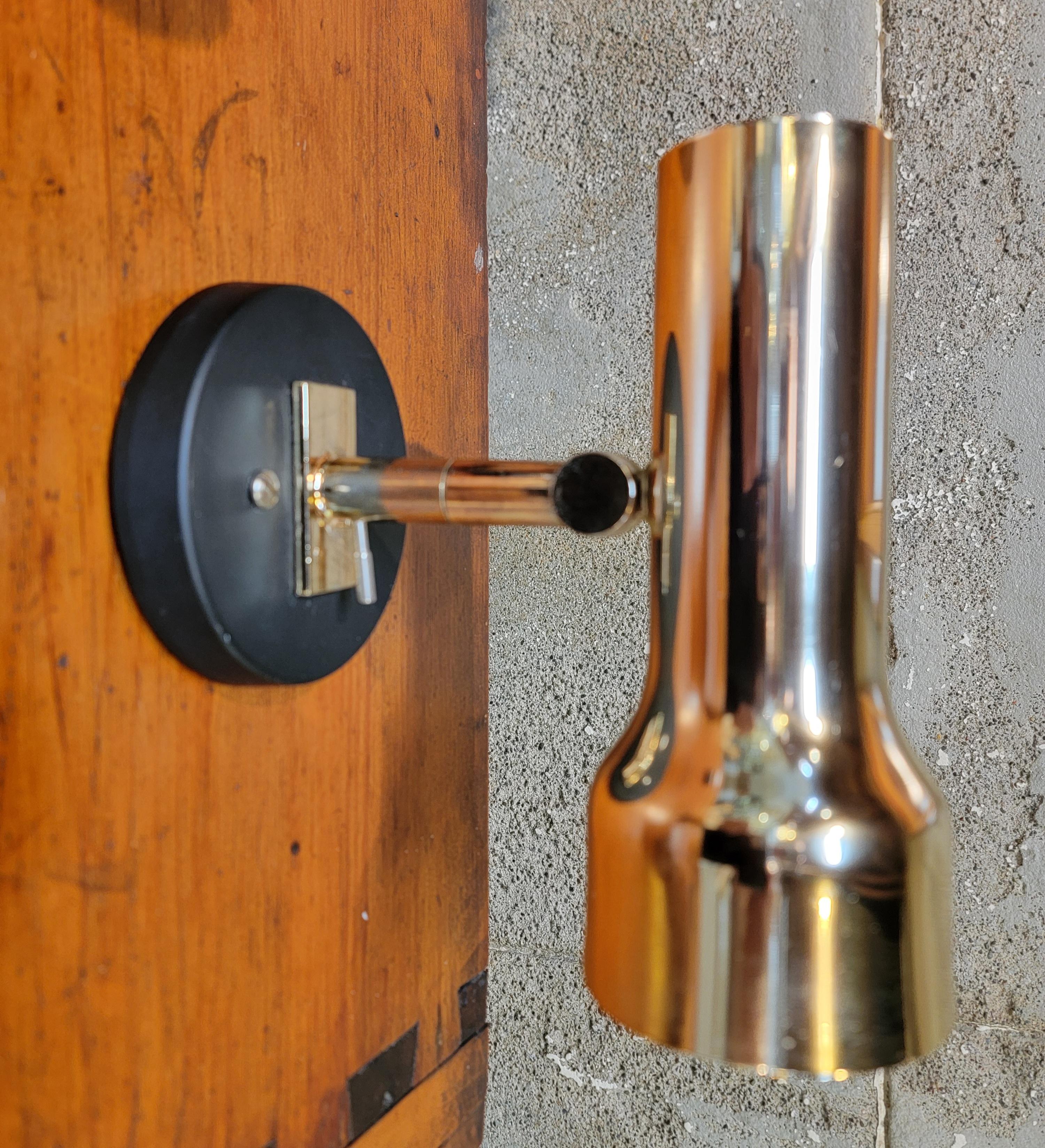 Lightolier Brass Wall Sconces A Pair For Sale 4