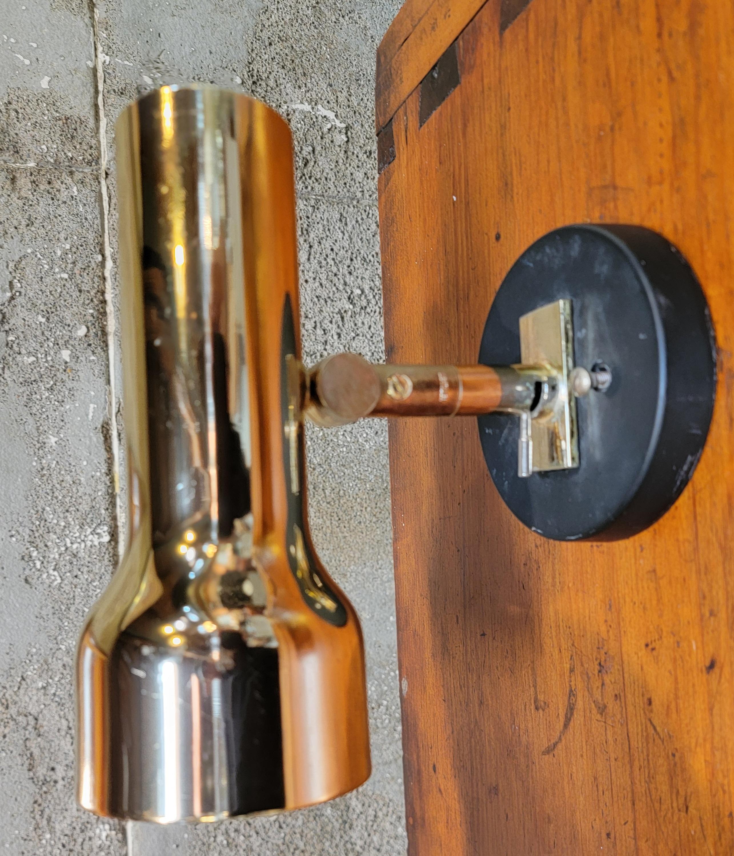 Lightolier Brass Wall Sconces A Pair For Sale 5