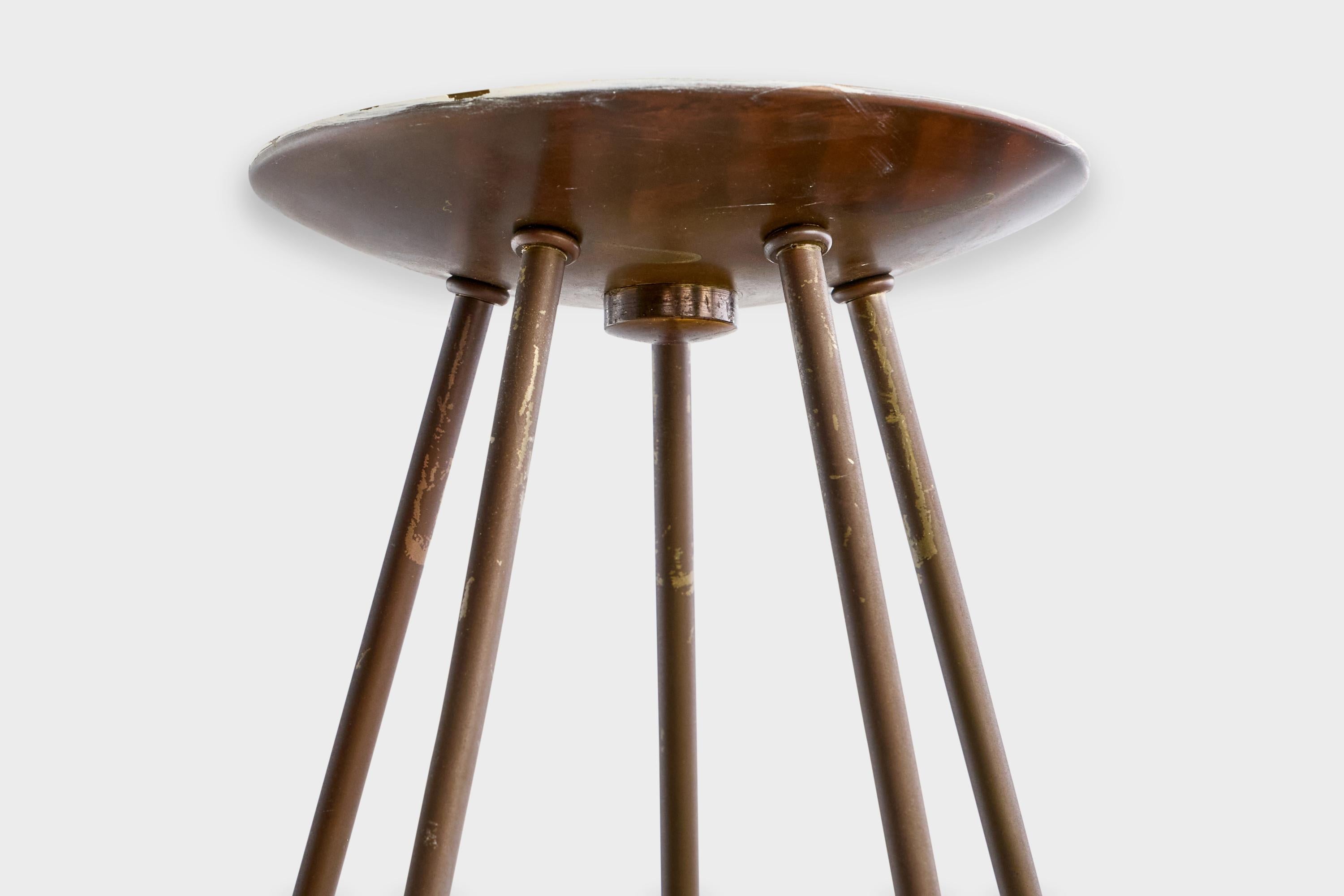 Lightolier, lustre, laiton, verre, États-Unis, années 1950 en vente 2