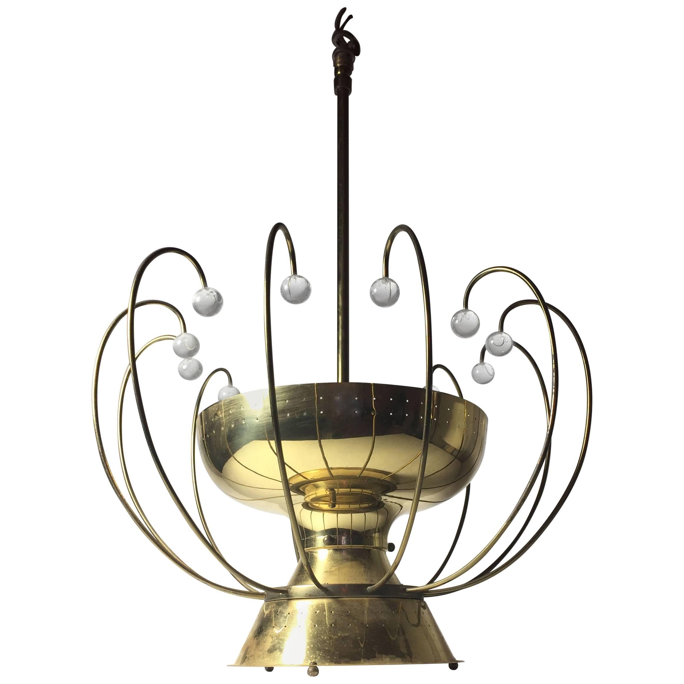 Lightolier Chandelier Ceiling Fixture Lamp  For Sale