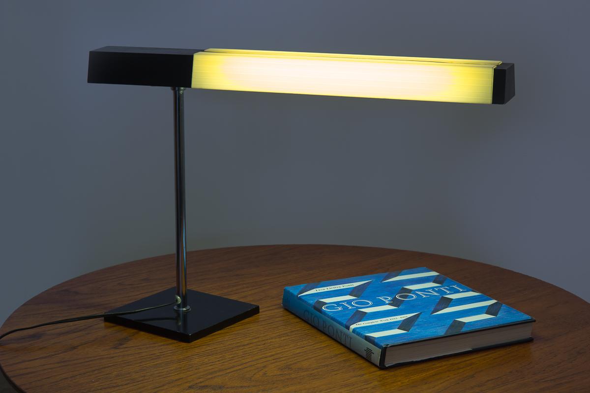 Mid-Century Modern Lightolier Chrome Desk Lamp