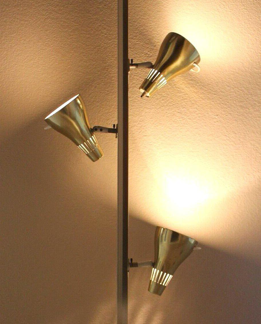 Lampada a stelo a tensione Lightolier Lytespan! Mid Century Modern 1950 Gerald Thurston in vendita 6