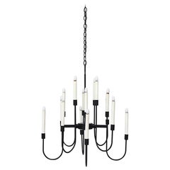 Lightolier Mid-century 16-Arm Chandelier