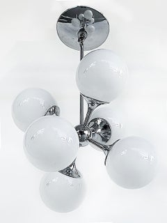 Lightolier Mid-century Atomic Sputnik Pendant Chandelier