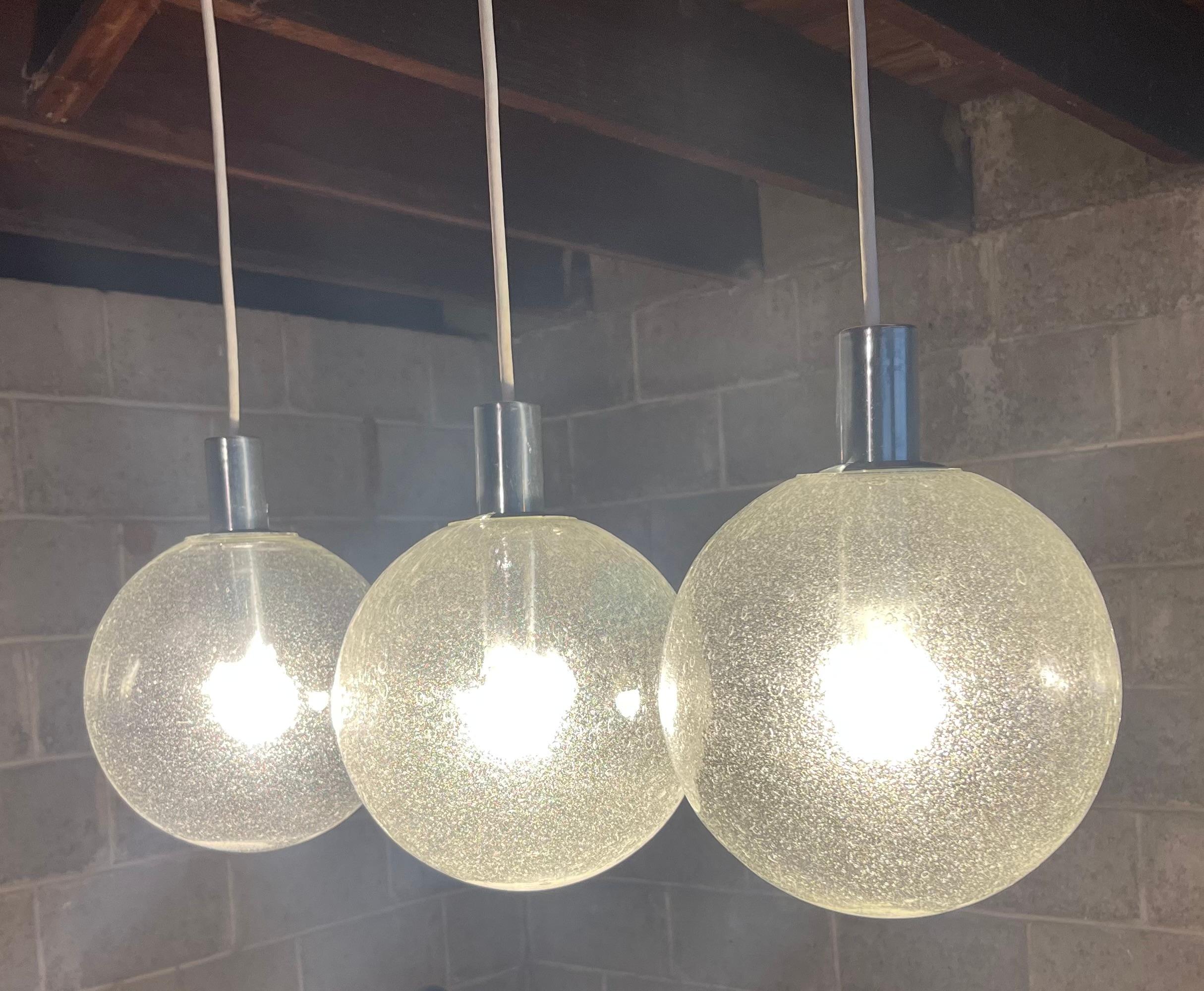 Blown Glass Lightolier Pendant Lights For Sale